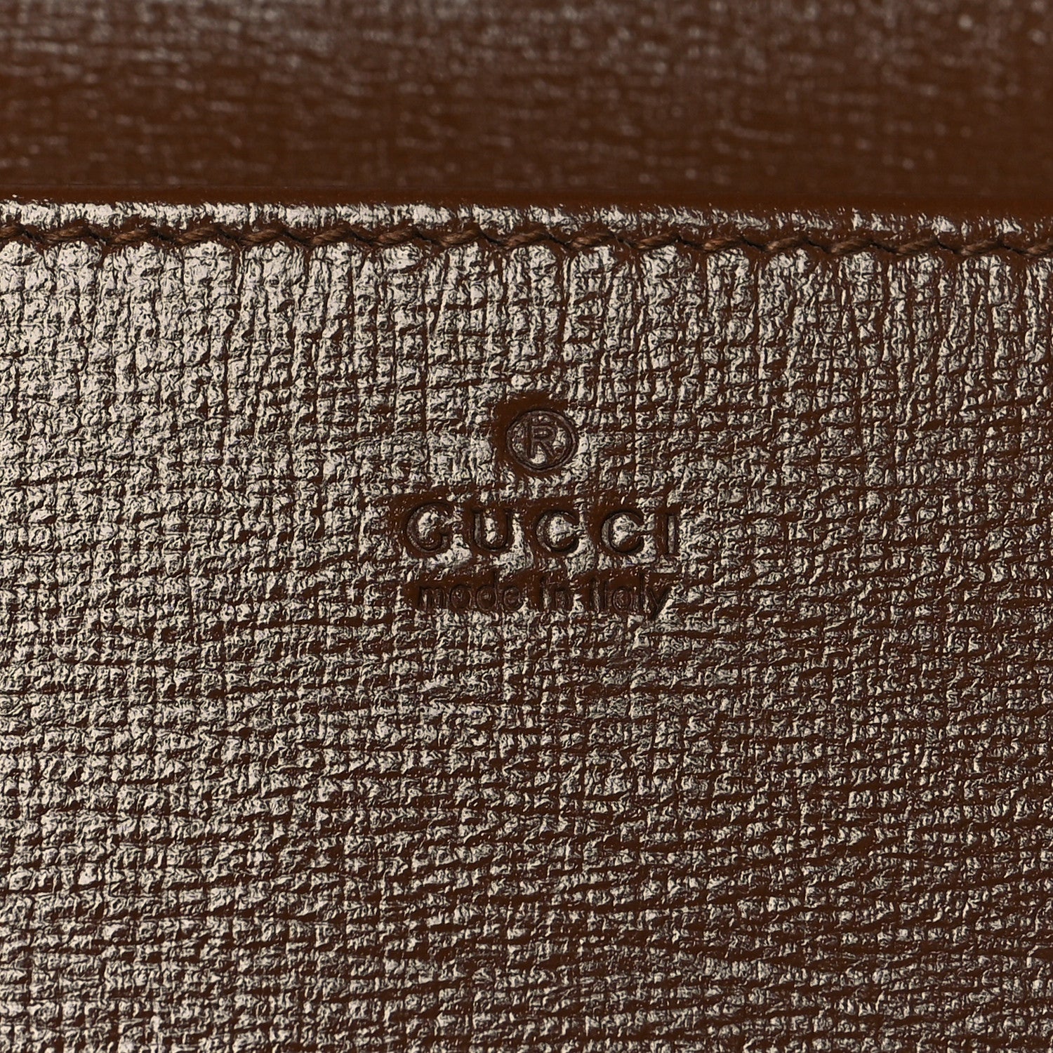Gucci GG Supreme Monogram Azalea Calfskin Horsebit 1955 Wallet On Chain Beige Ebony Brown Sugar 6 of 10