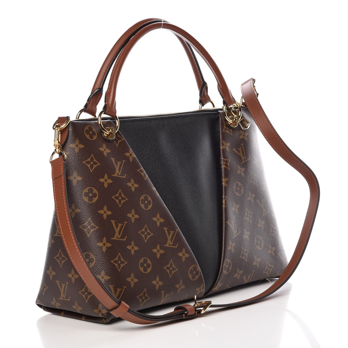 Monogram V Tote MM Black