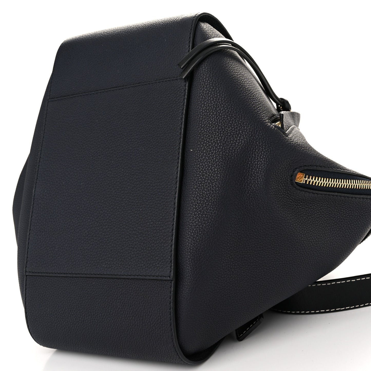 Calfskin Small Hammock Shoulder Bag Midnight Blue Black
