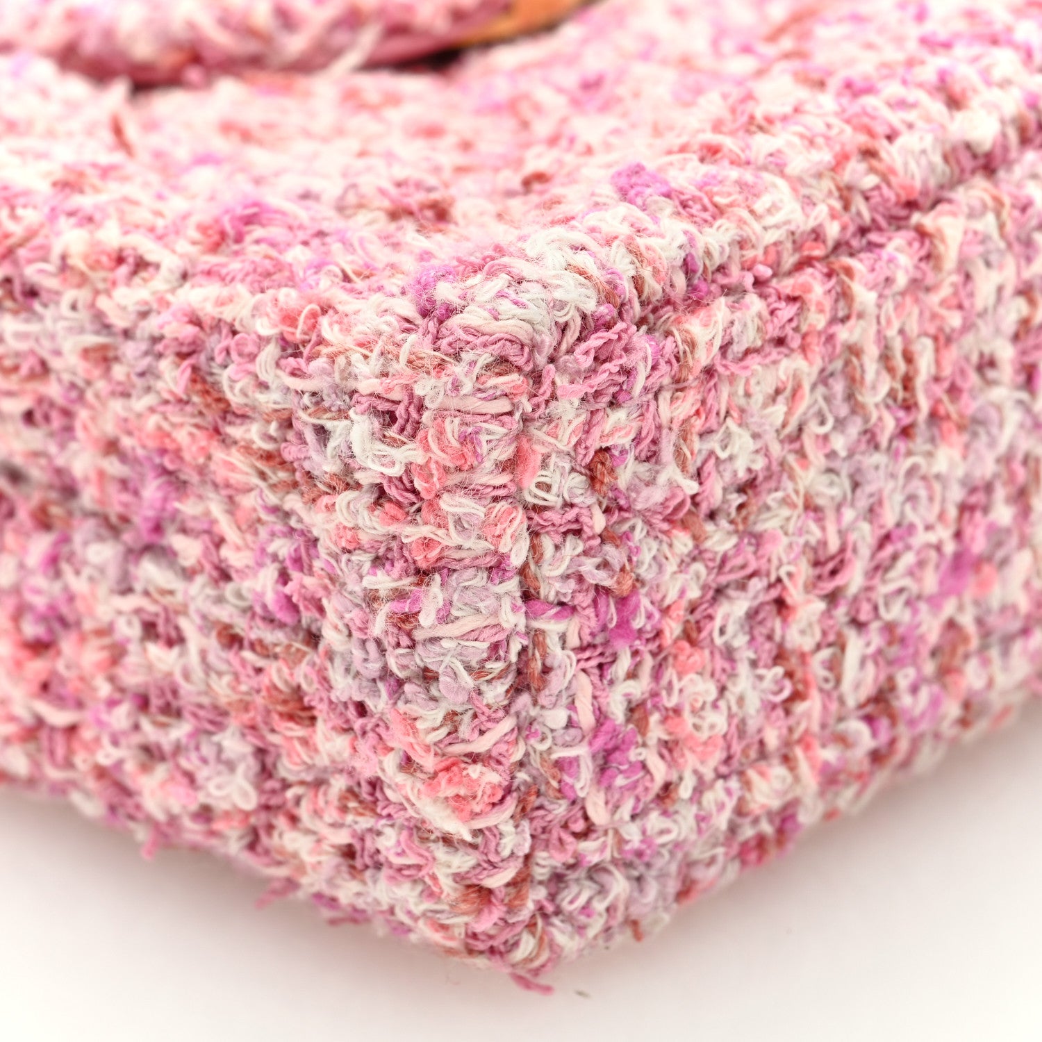 Chanel Tweed Quilted Mini Nano Kelly Shopper Pink 9 of 10