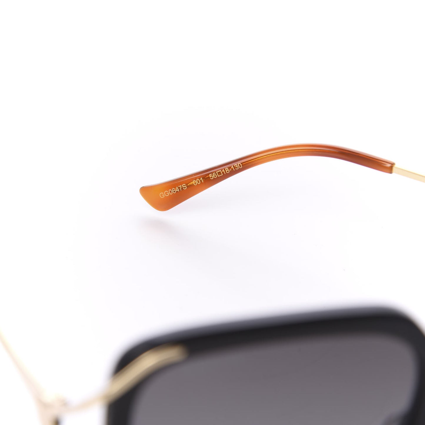 Acetate Butterfly Sunglasses GG0647S Black White