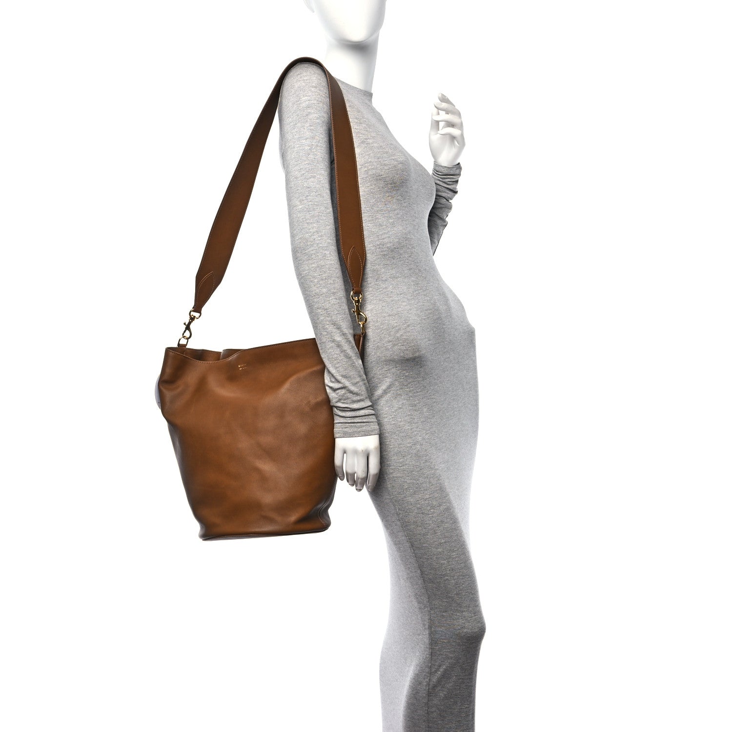 Khaite Smooth Calfskin Virginia Hobo Bag Brown 2 of 14