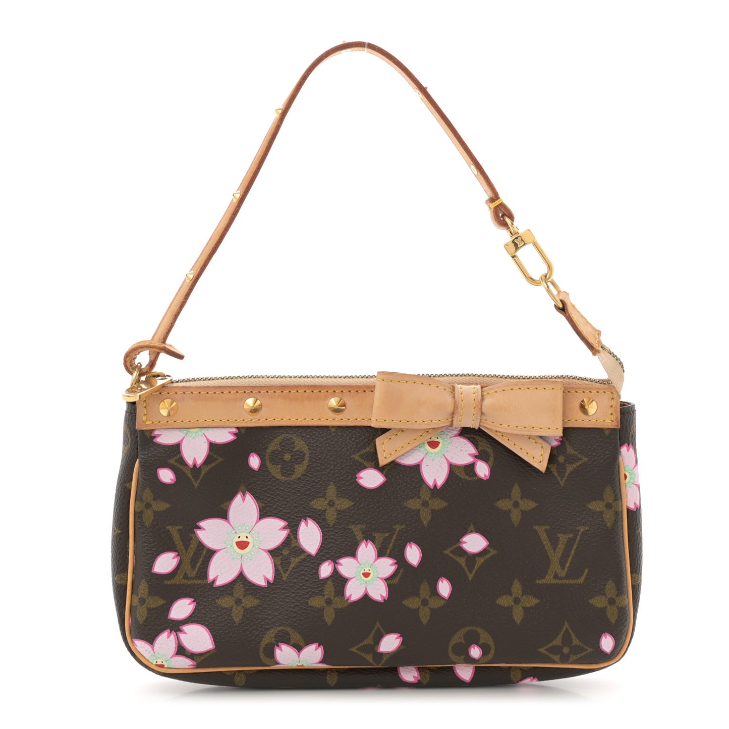 Monogram Cherry Blossom Pochette Accessories Brown