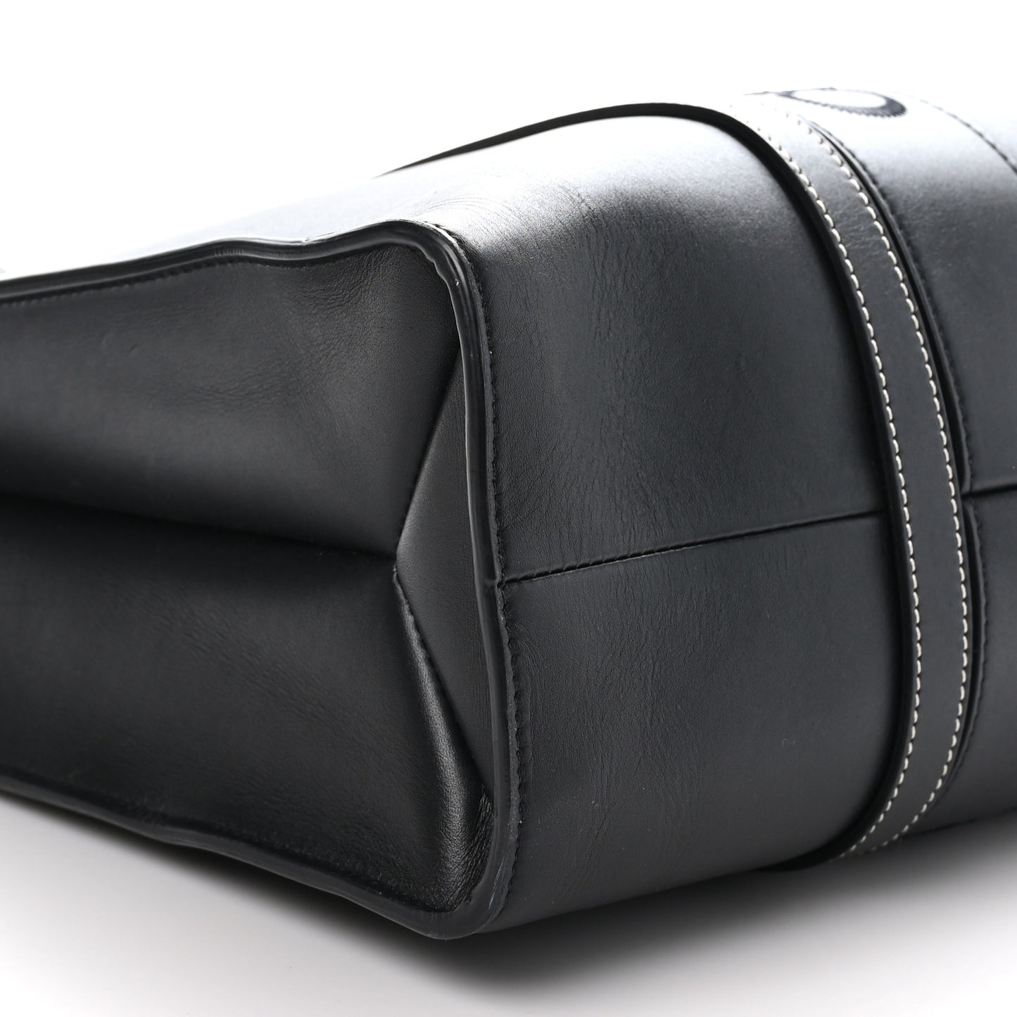 Calfskin Large Woody Tote Black