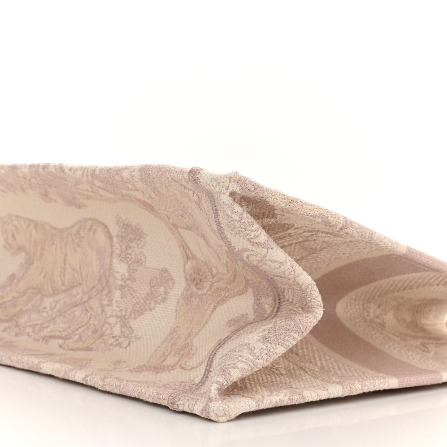 Canvas Embroidered Medium Dioriviera Toile De Jouy Book Tote Rose