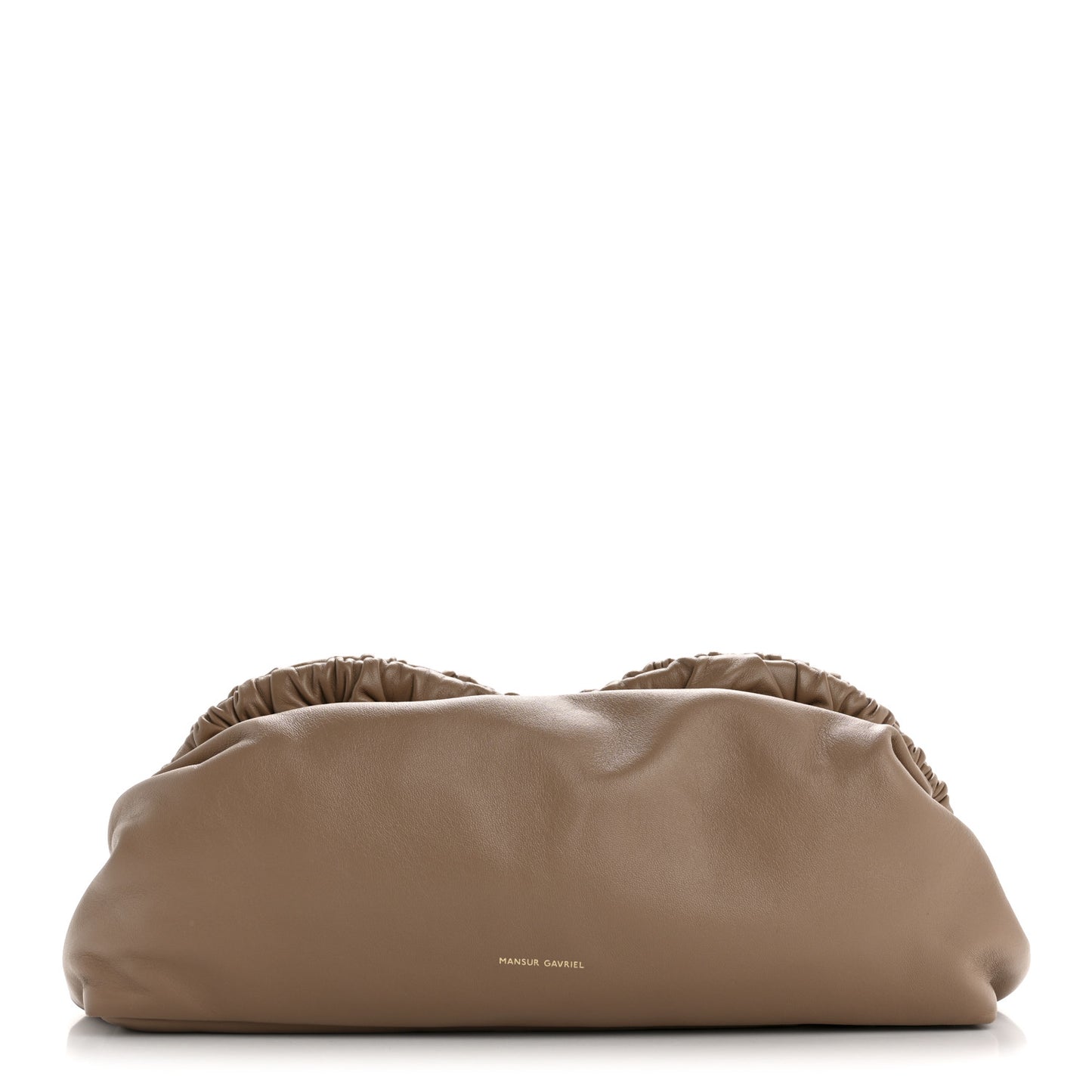 Lambskin Cloud Clutch Biscotto