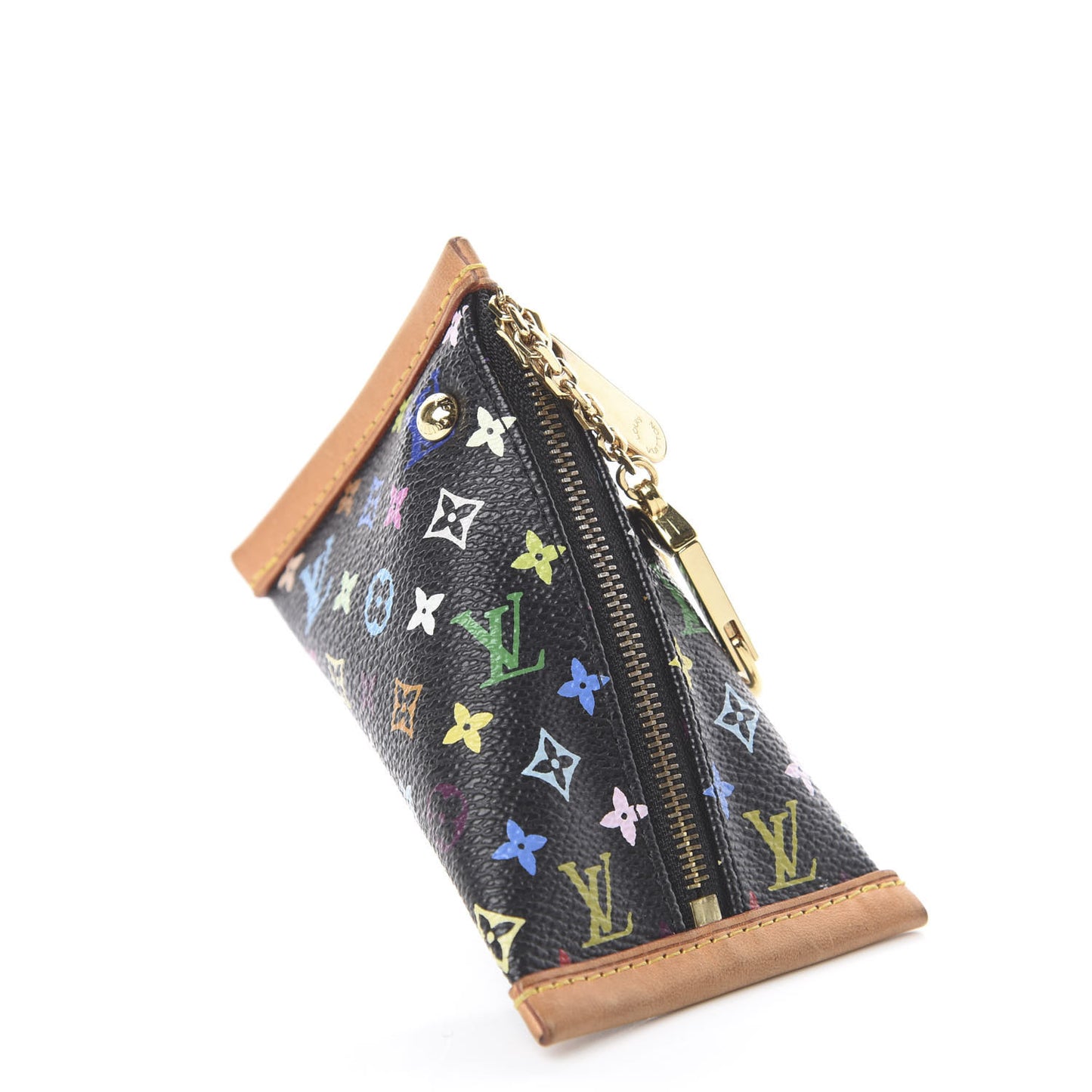 Monogram Multicolor Berlingot Coin Purse Black