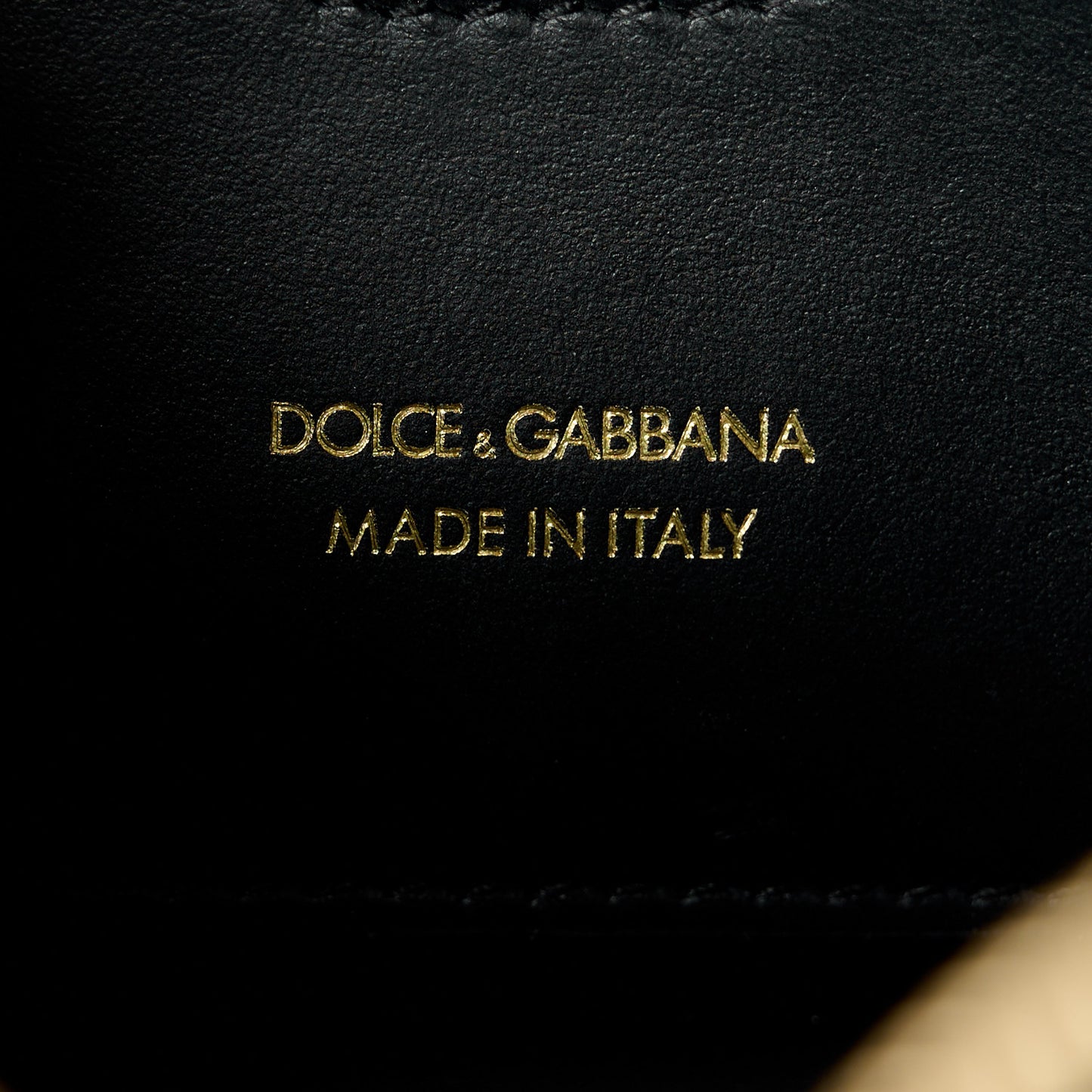 DOLCE GABBANA Calfskin Camera Crossbody Bag Black
