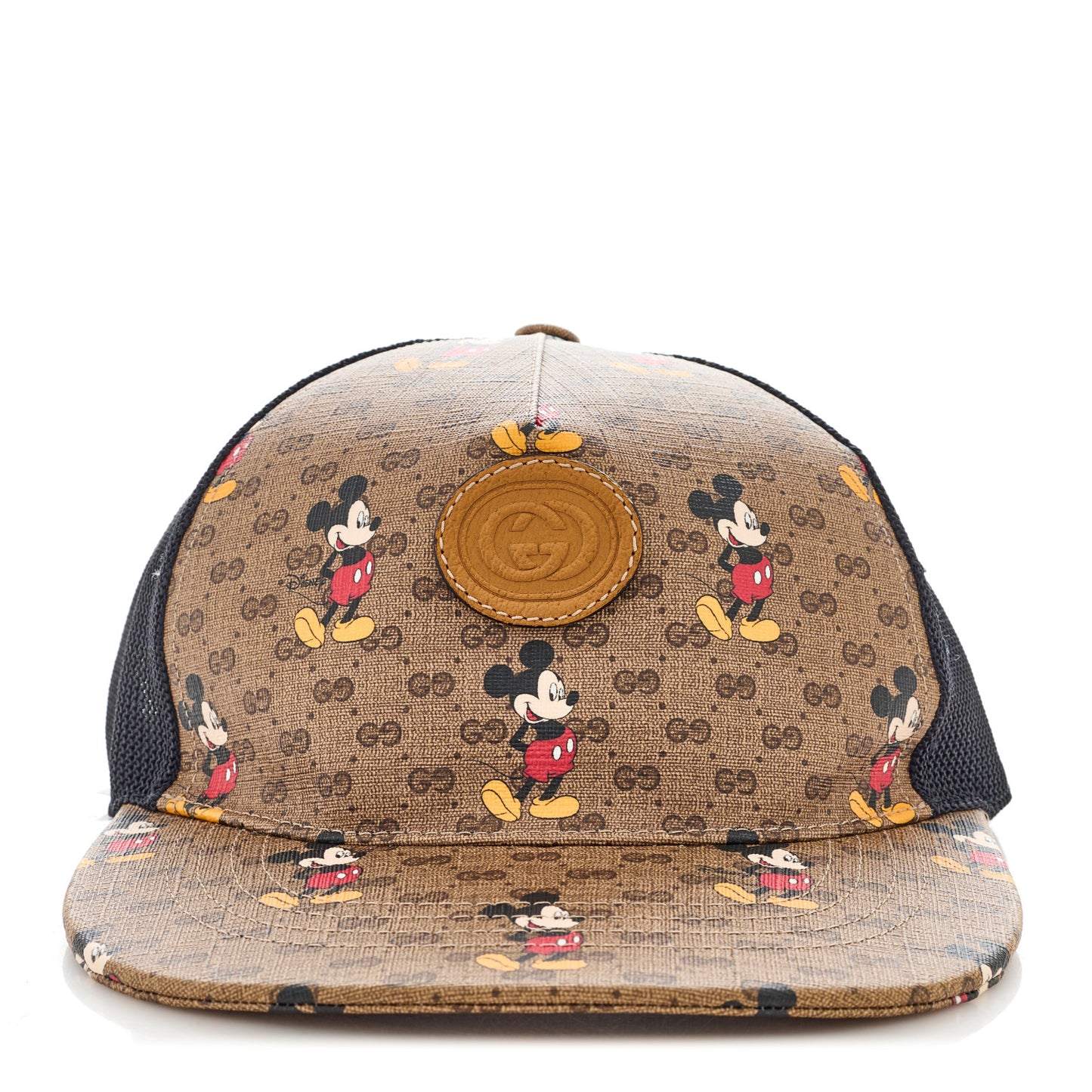 X DISNEY Mini Vintage GG Supreme Monogram Mickey Mouse Baseball Hat XS Beige Vintage Sun Oil