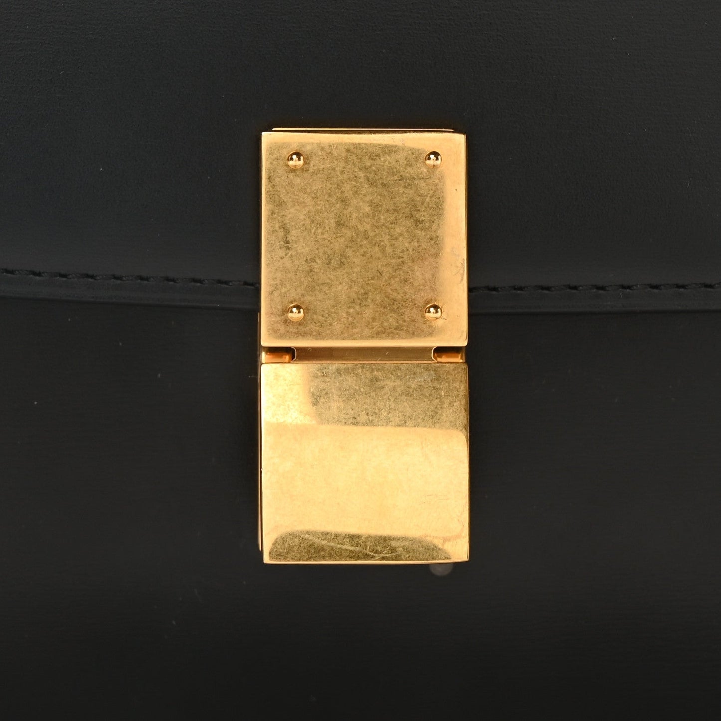 Box Calfskin Teen Classic Box Flap Bag Black