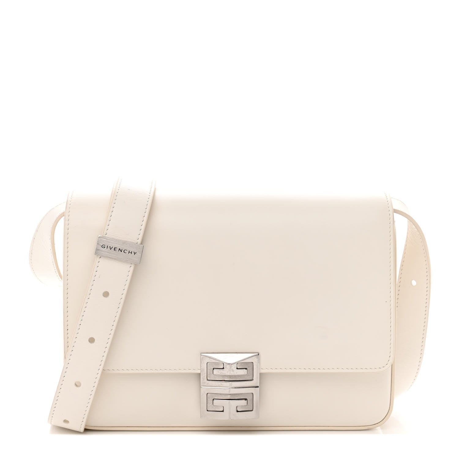 Givenchy Box Calfskin Medium 4G Shoulder Bag Ivory 1 of 17