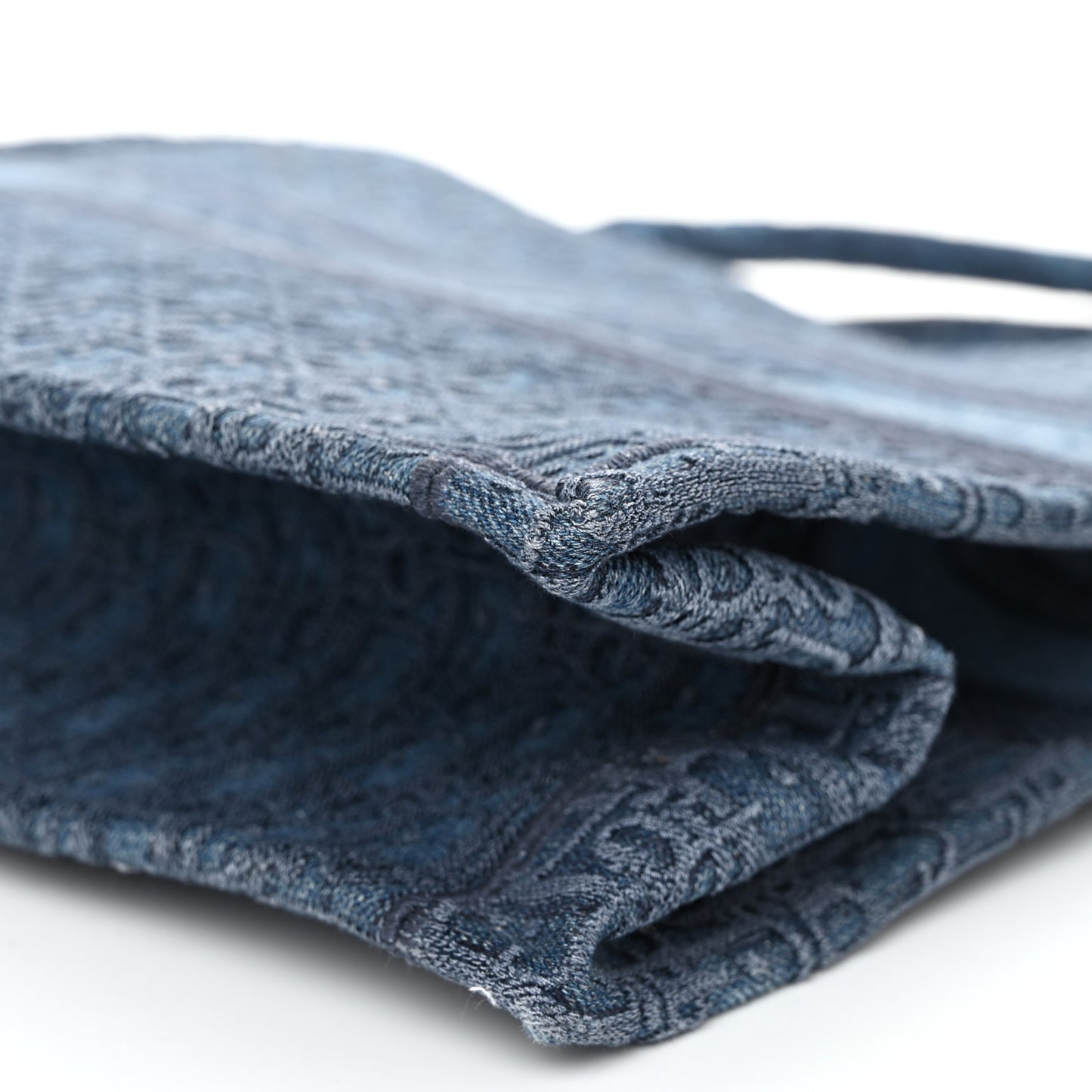 Oblique Denim Book Tote Denim Blue