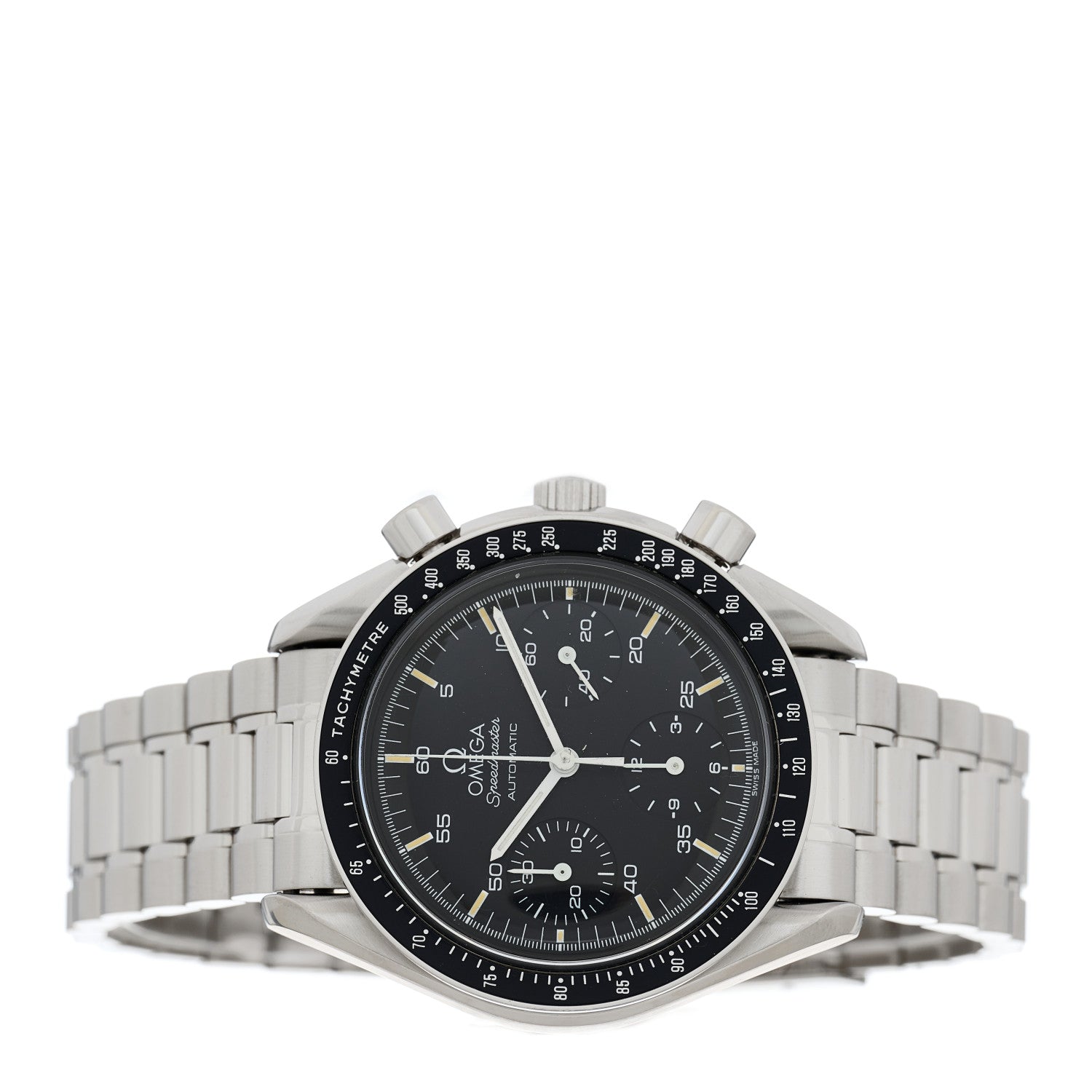 Omega Stainless Steel 39mm Speedmaster Chronograph Automatic Watch Black 3510.50.00 2 of 4