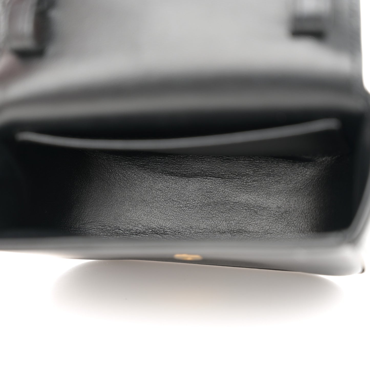 Shiny Calfskin Mini Triomphe Black