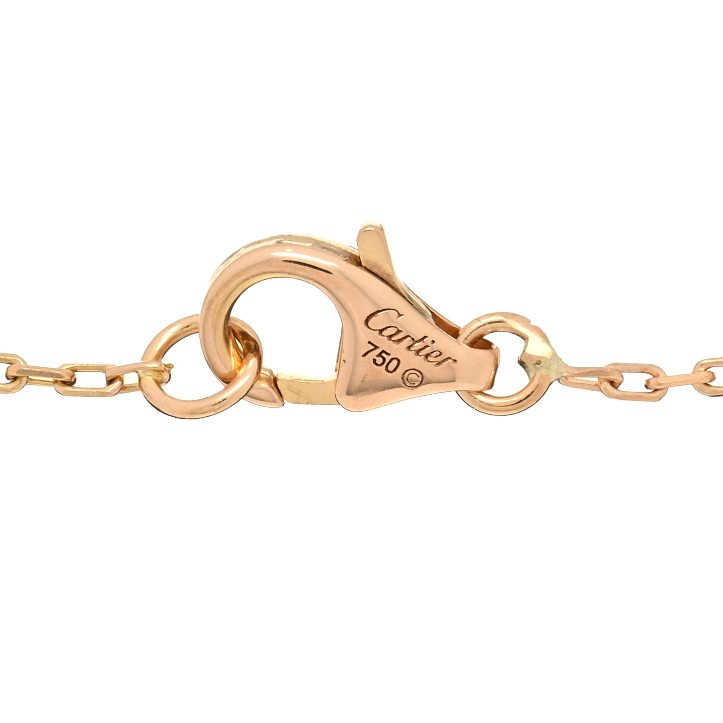 18K Pink Yellow White Gold Trinity Heart Bracelet