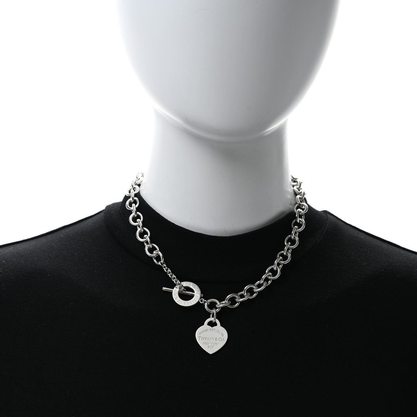 Sterling Silver Return to Tiffany Heart Tag Toggle Necklace