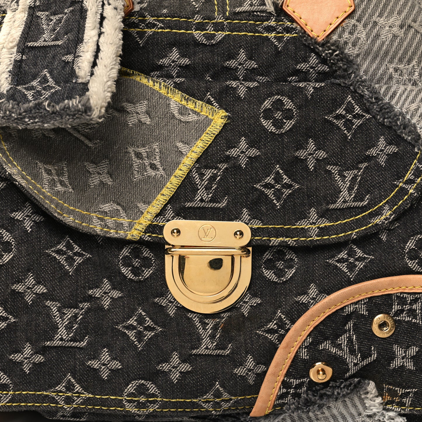 Denim Patchwork Bowly Black