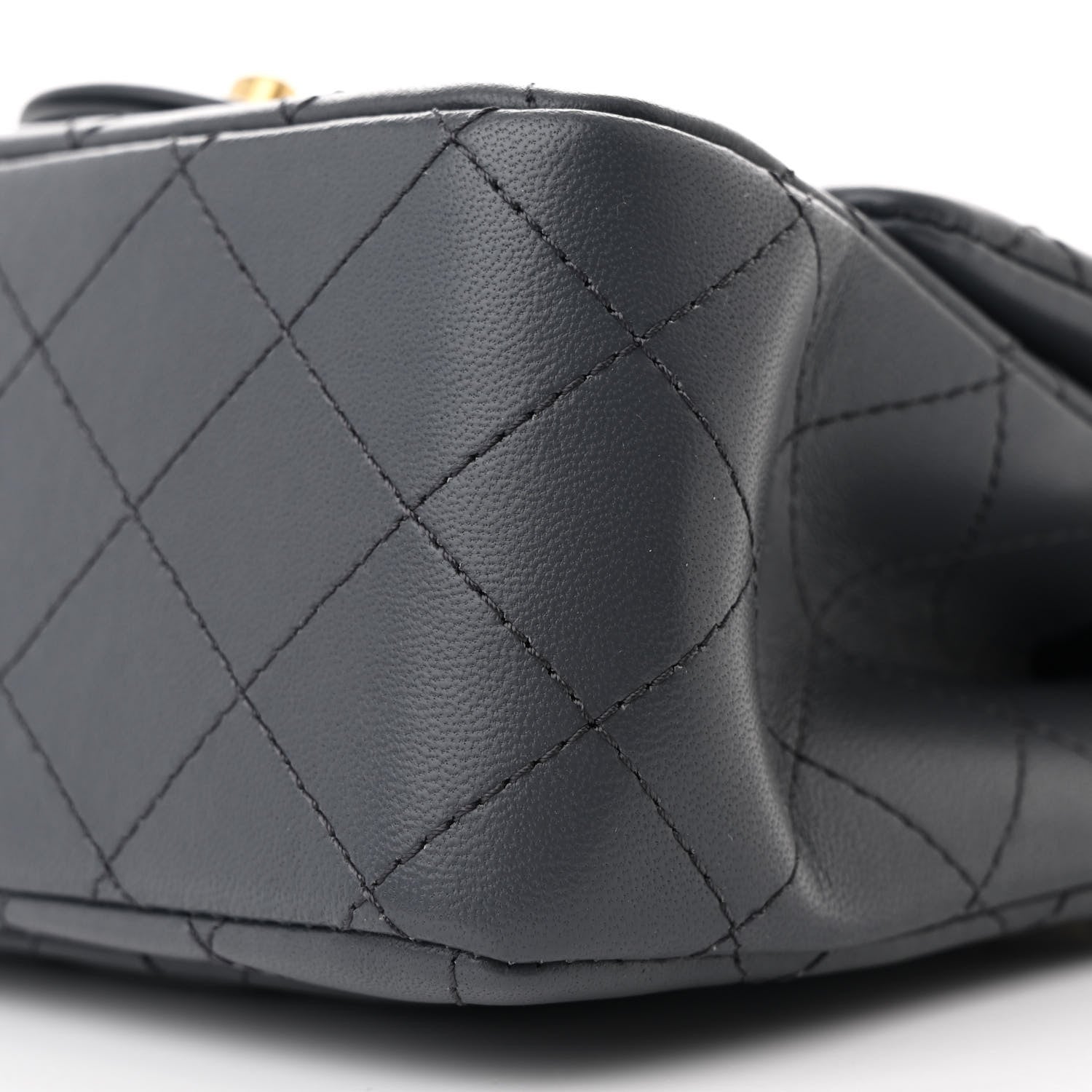 Chanel Lambskin Quilted Mini Pearl Crush Flap Dark Grey 10 of 11