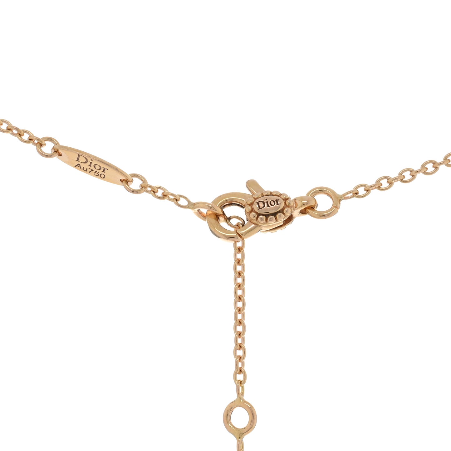 18K Rose Gold Diamond Black Onyx Rose Des Vents Necklace
