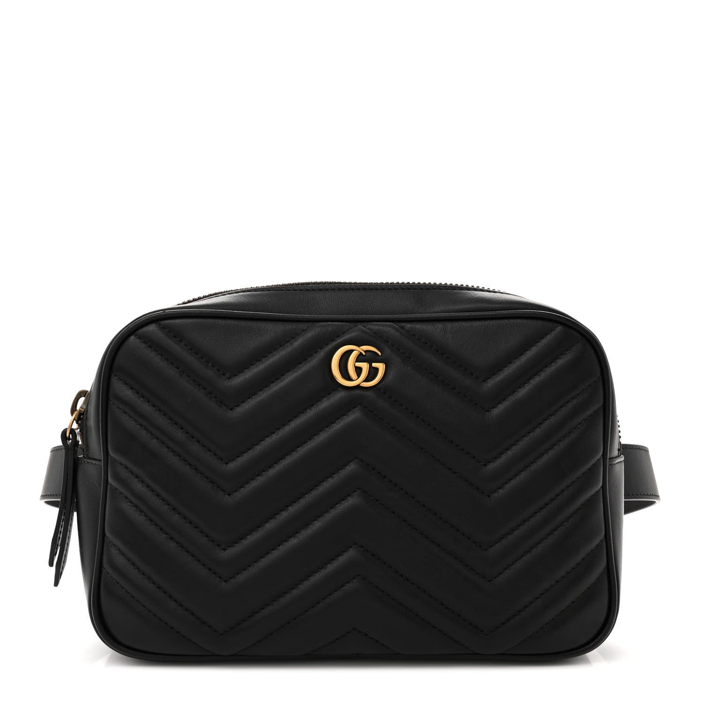 Calfskin Matelasse Mens GG Marmont Belt Bag 80 32 Black