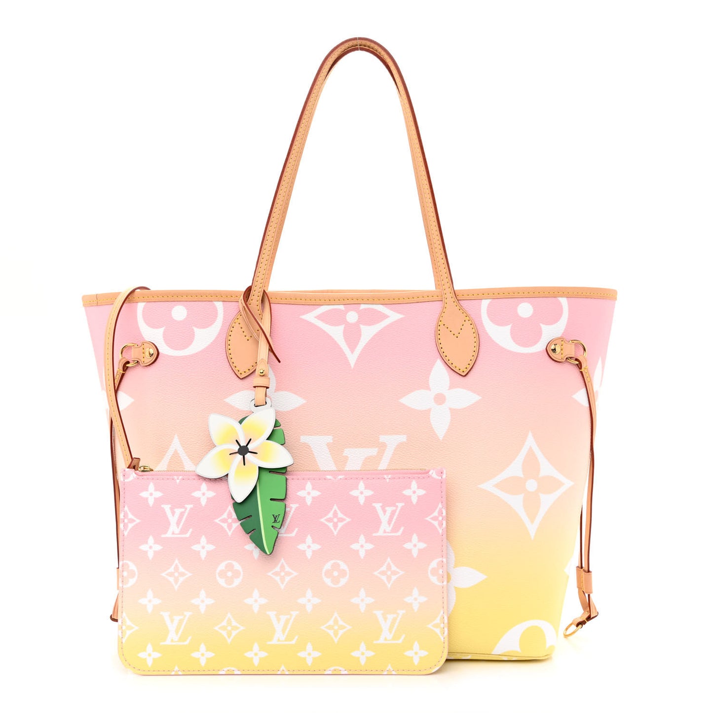 Monogram Giant By The Pool Neverfull MM Light Pink