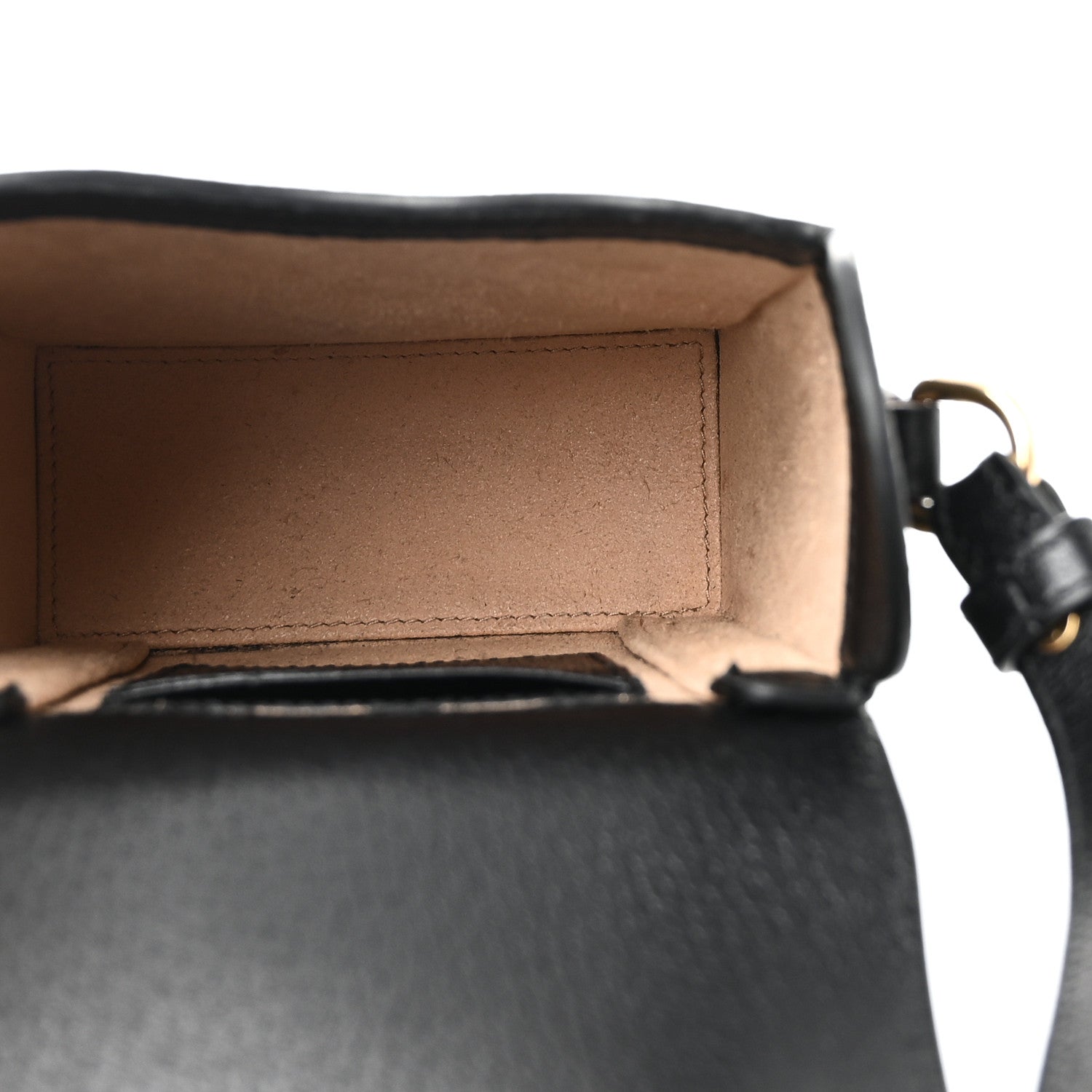 Gucci Dollar Calfskin Vertical Horsebit 1955 Crossbody Bag Black 5 of 11