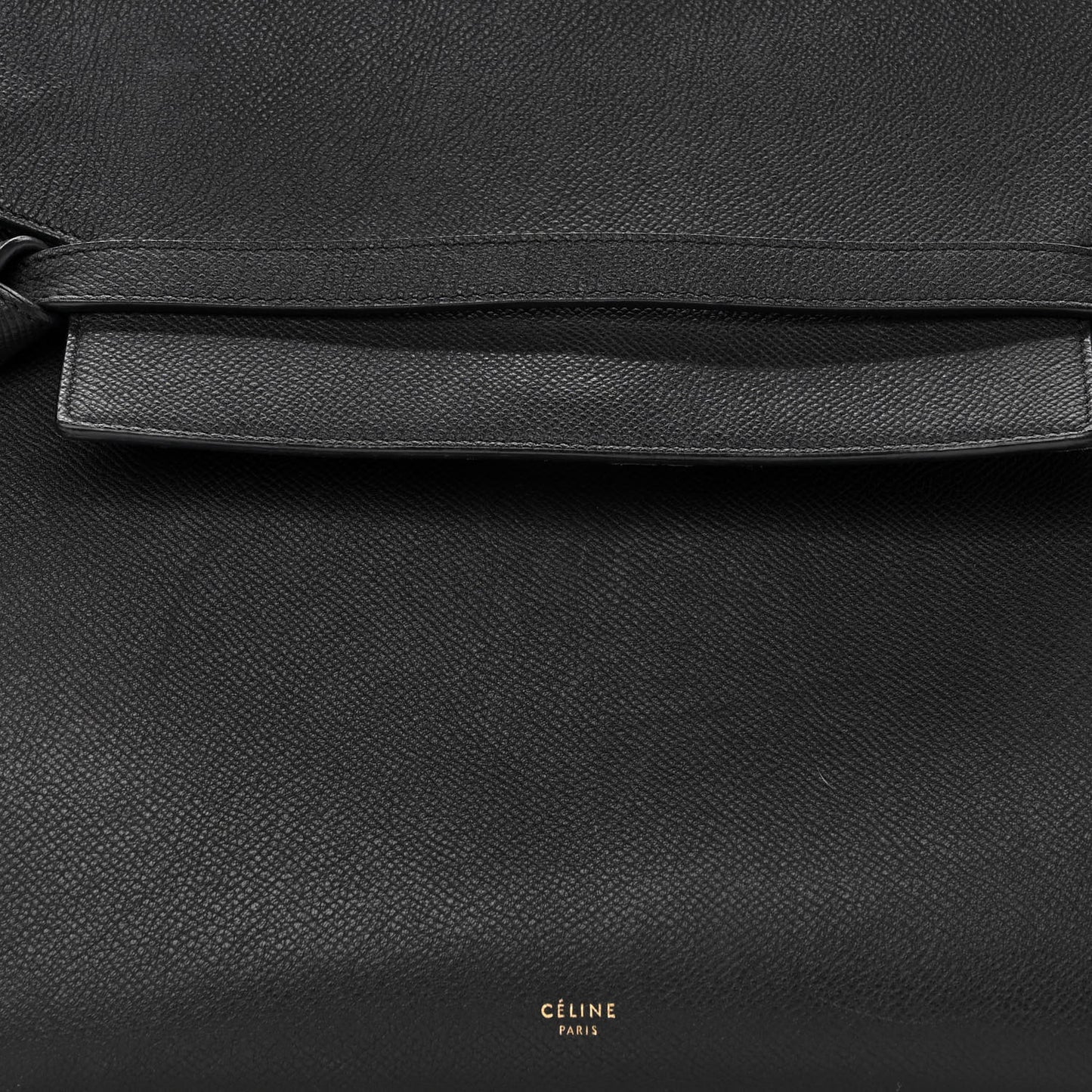 Grained Calfskin Small Belt Bag Black