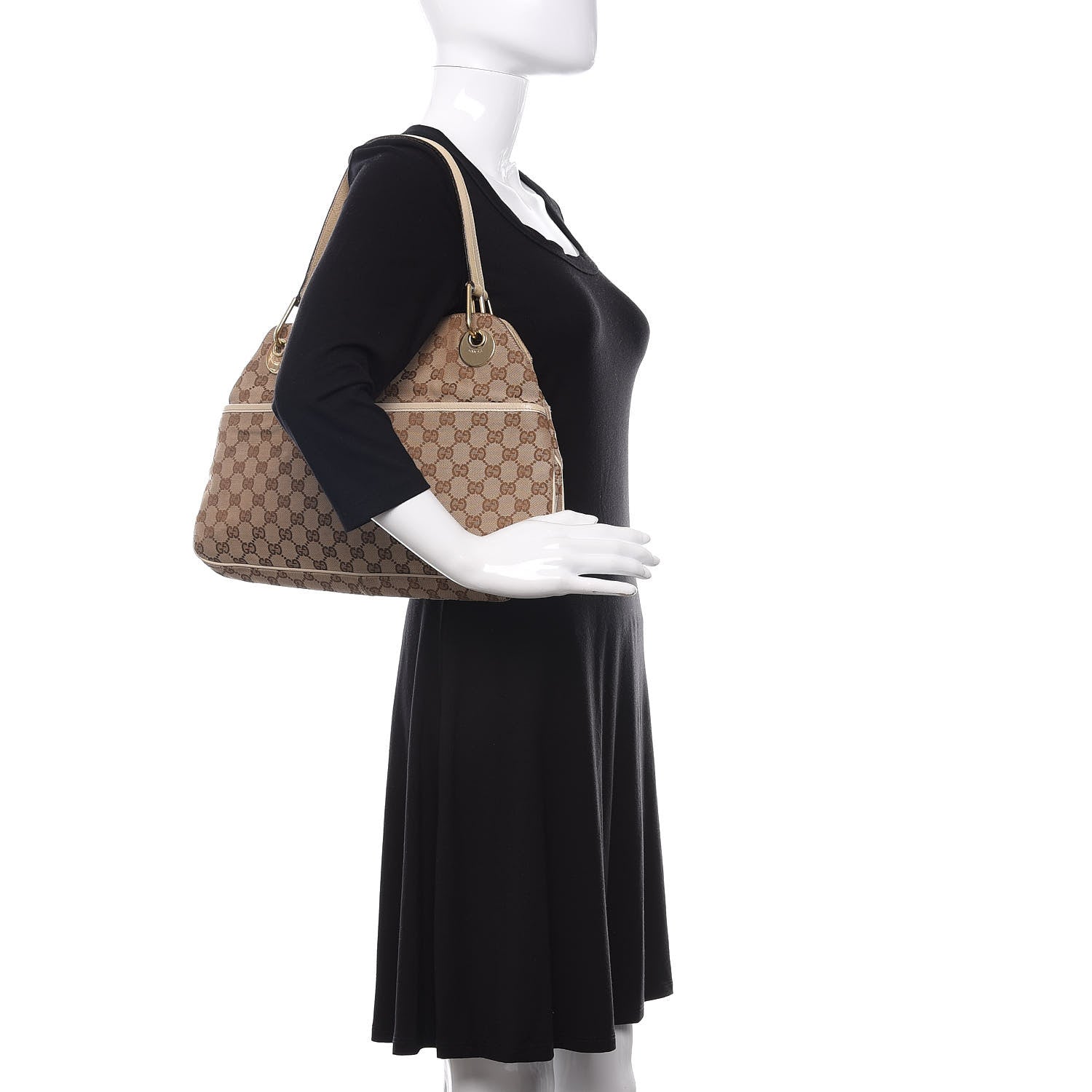 Gucci Monogram Medium Eclipse Shoulder Bag Off White 2 of 13