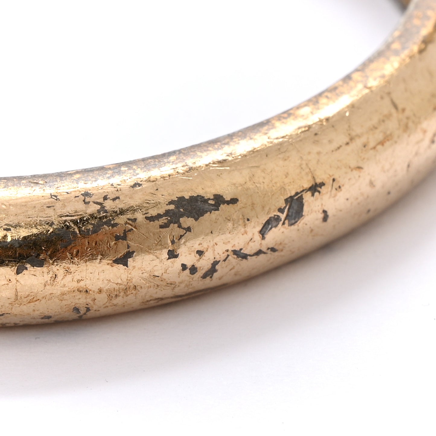 Metal French Quote Bracelet Bangle Gold