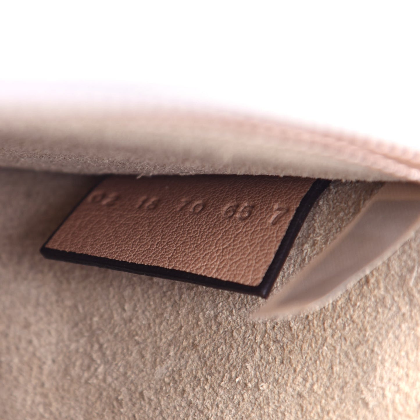 Calfskin Suede Small Nile Bracelet Bag Biscotti Beige
