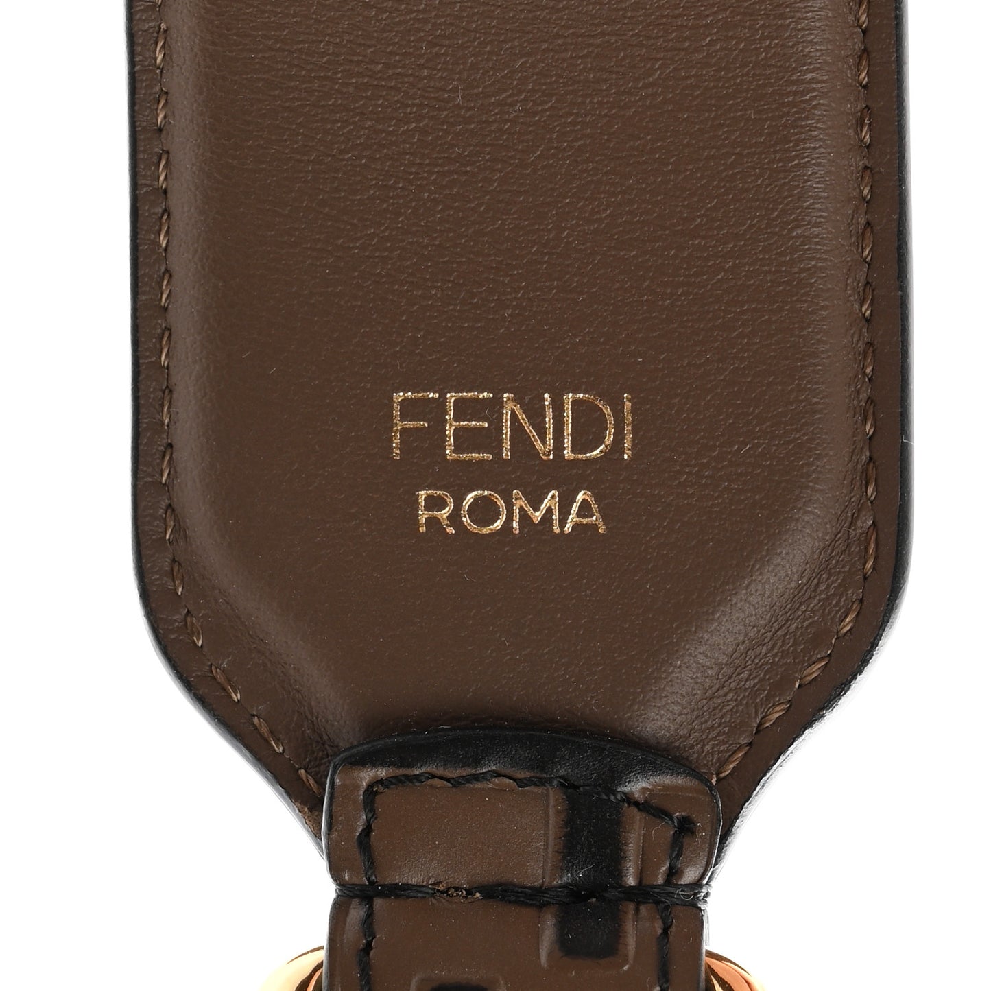 Vitello Century Bi-Color FF 1974 Embossed Strap You Maya Black