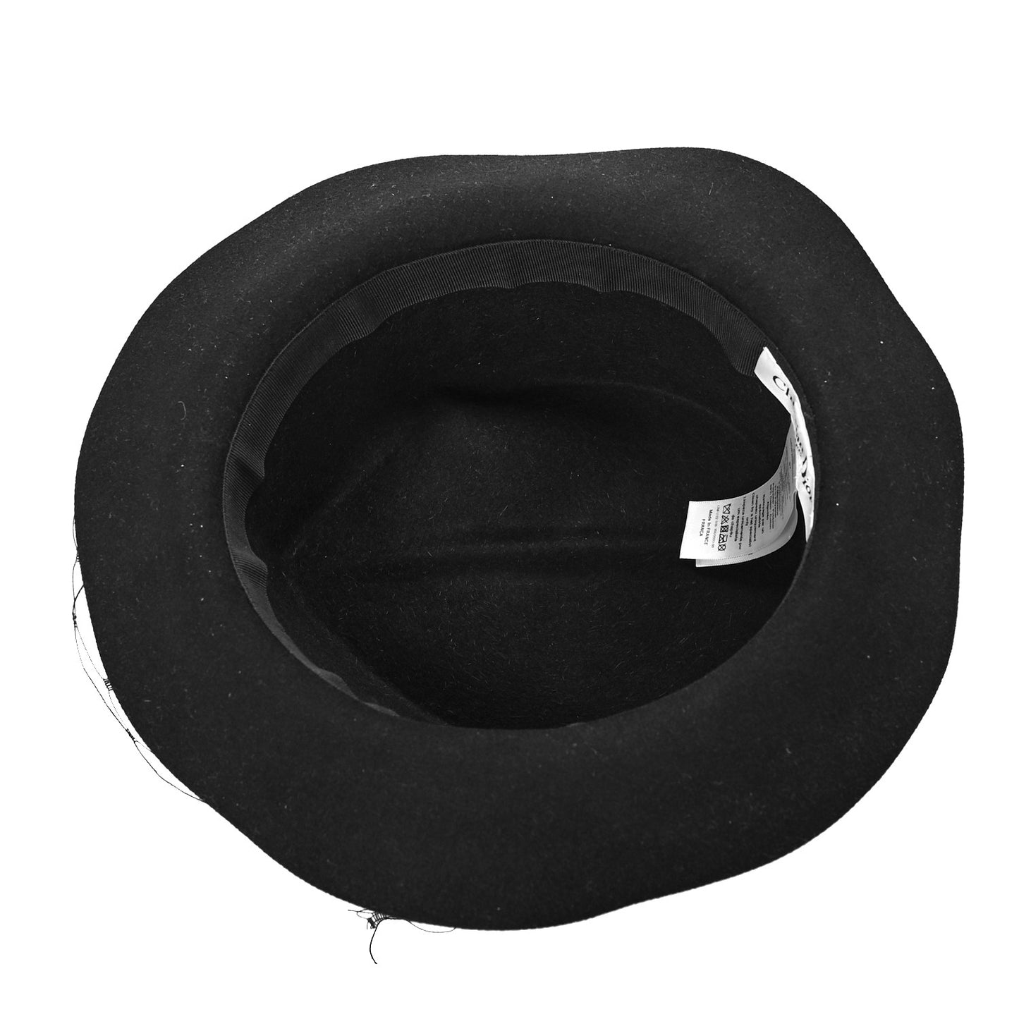 Rabbit Felt Veil Hat 57 Black