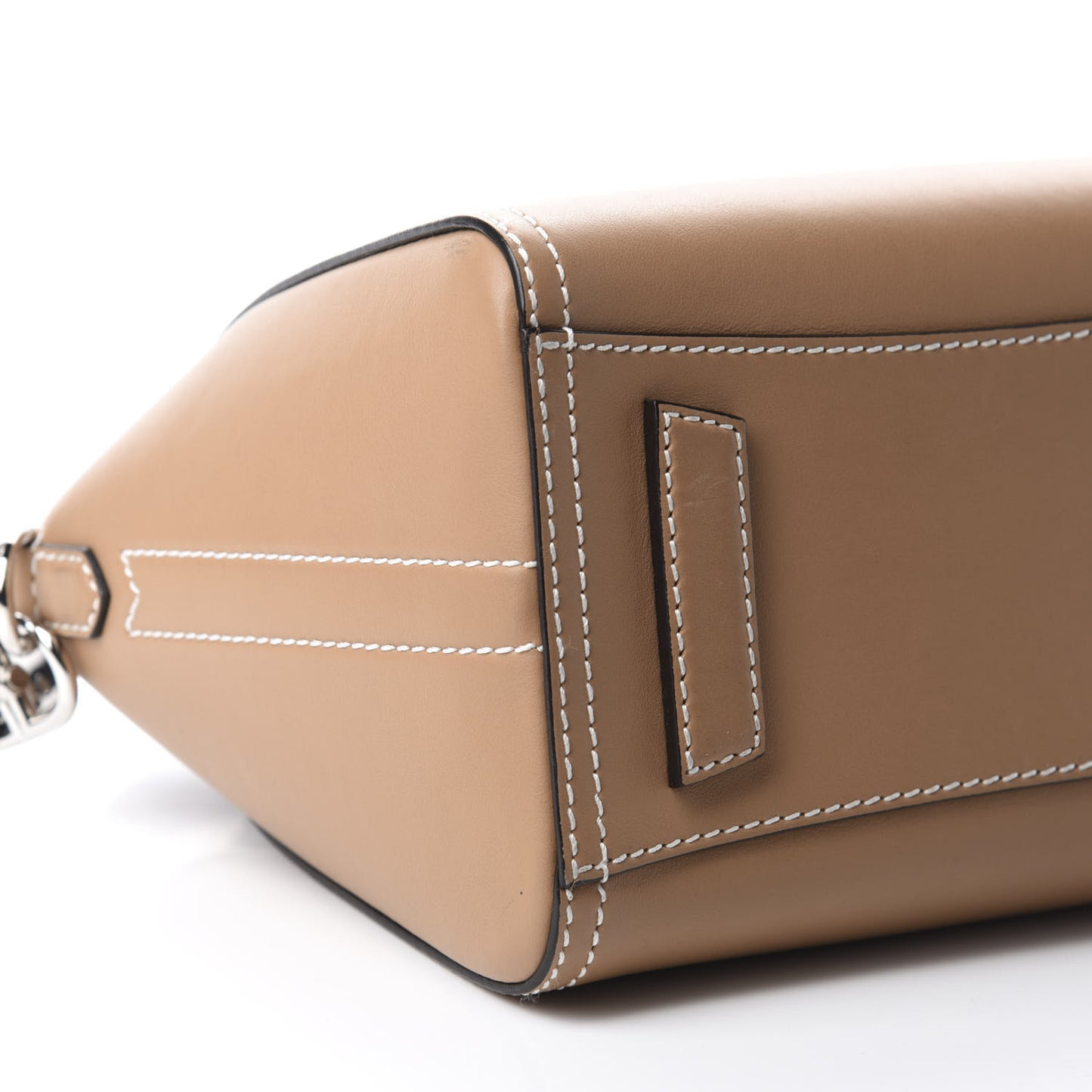 Calfskin Small Topstitch Bi-Color Antigona Beige Black
