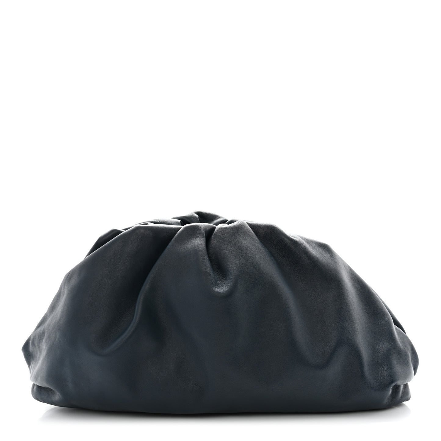 Smooth Butter Calf The Pouch Oversized Clutch Deep Blue