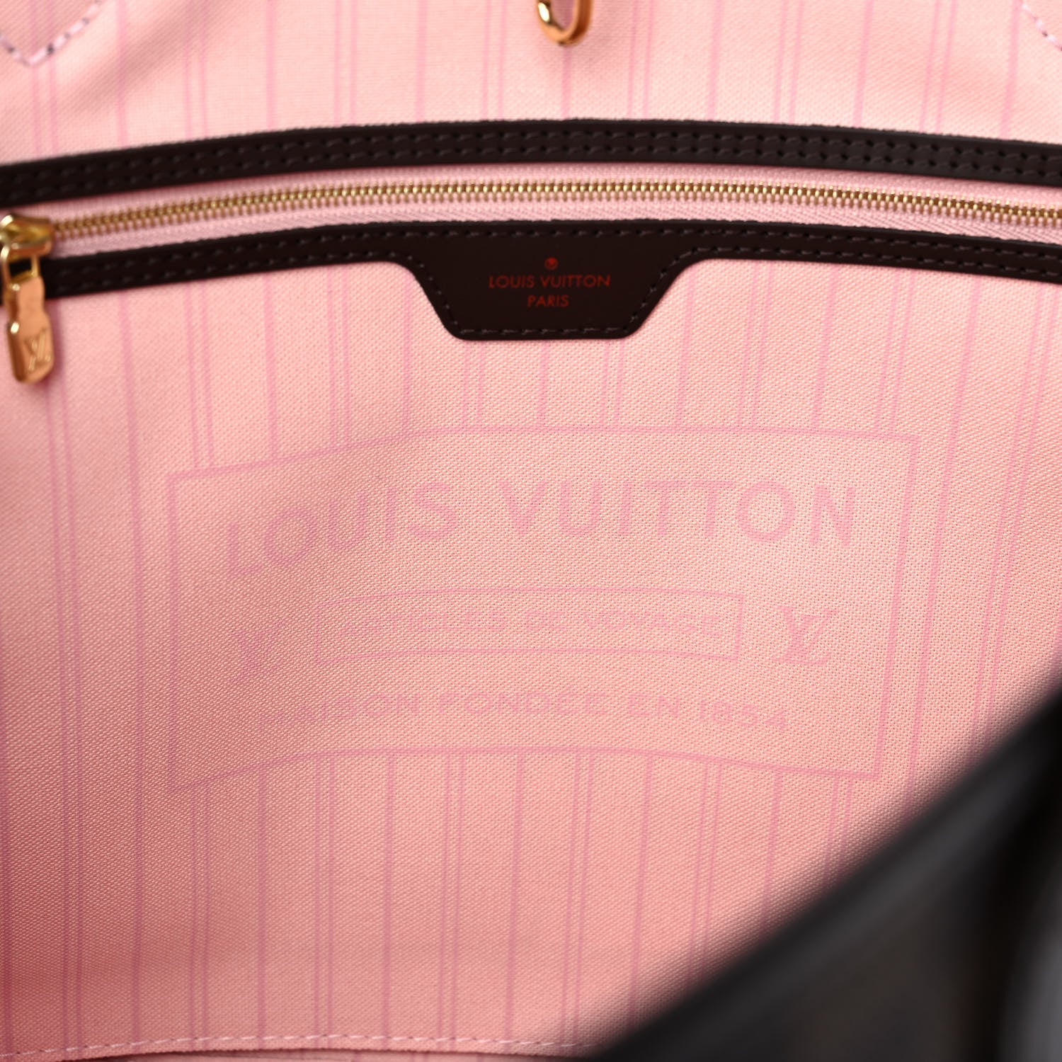 Louis Vuitton Damier Ebene Neo Neverfull MM Rose Ballerine 7 of 15