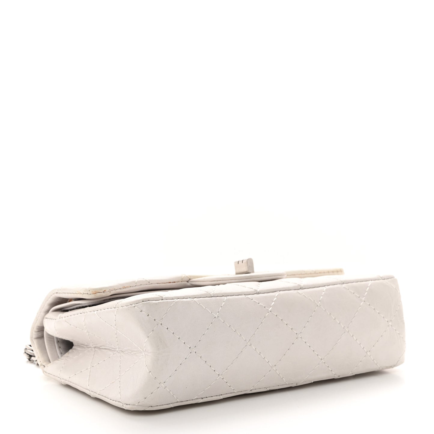 Aged Calfskin 50th Anniversary 2.55 Reissue 224 Flap White
