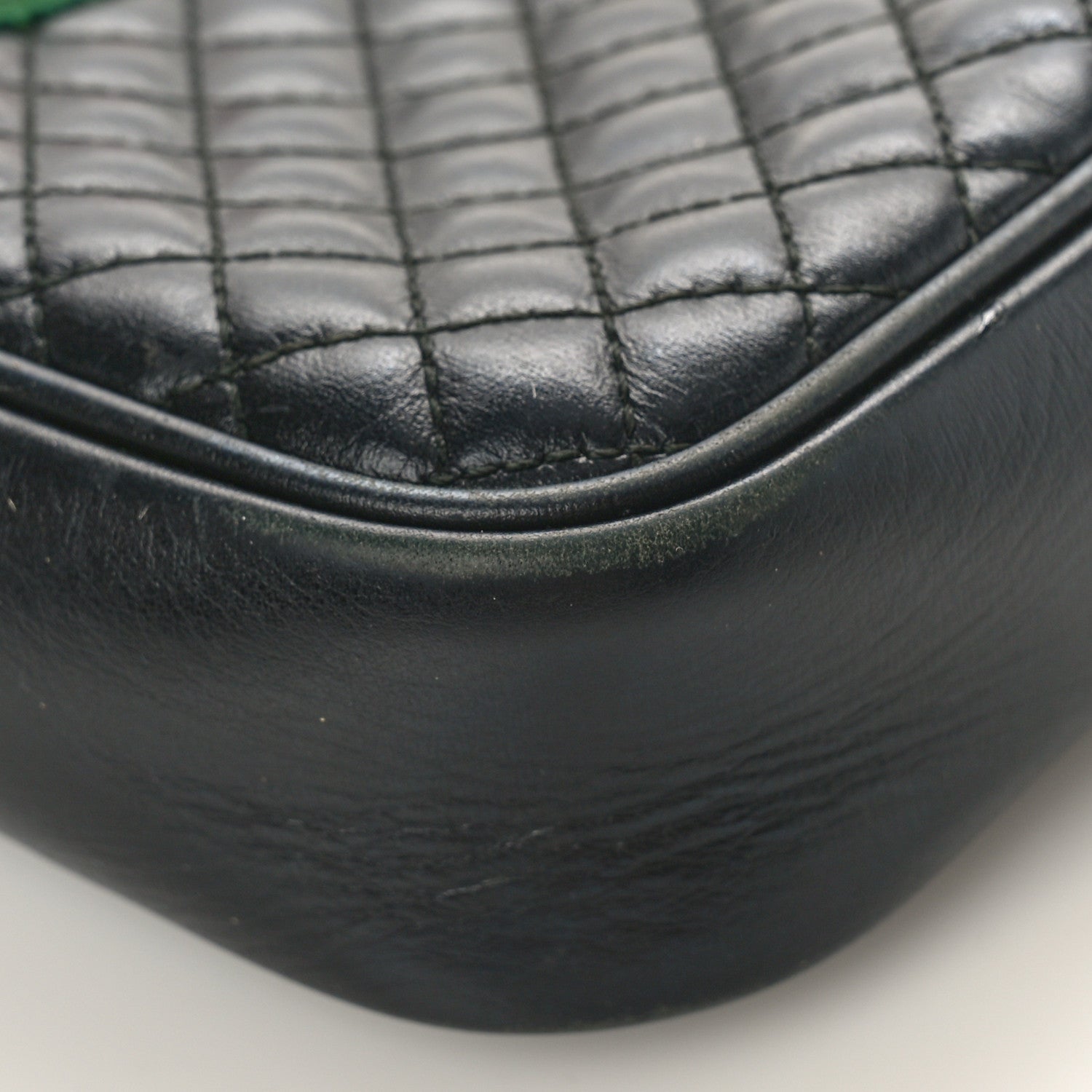 Gucci Calfskin Web Trapuntata Small GG Shoulder Bag Black 10 of 10