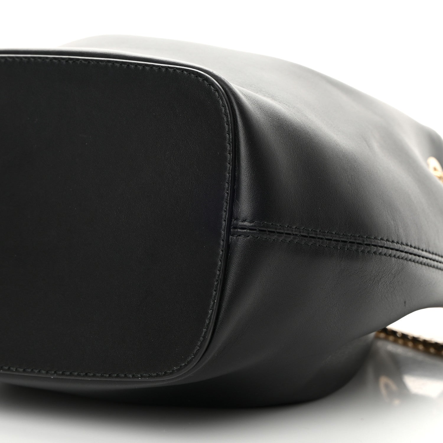 Bulgari Calfskin Serpenti Forever Bucket Bag Black 10 of 13