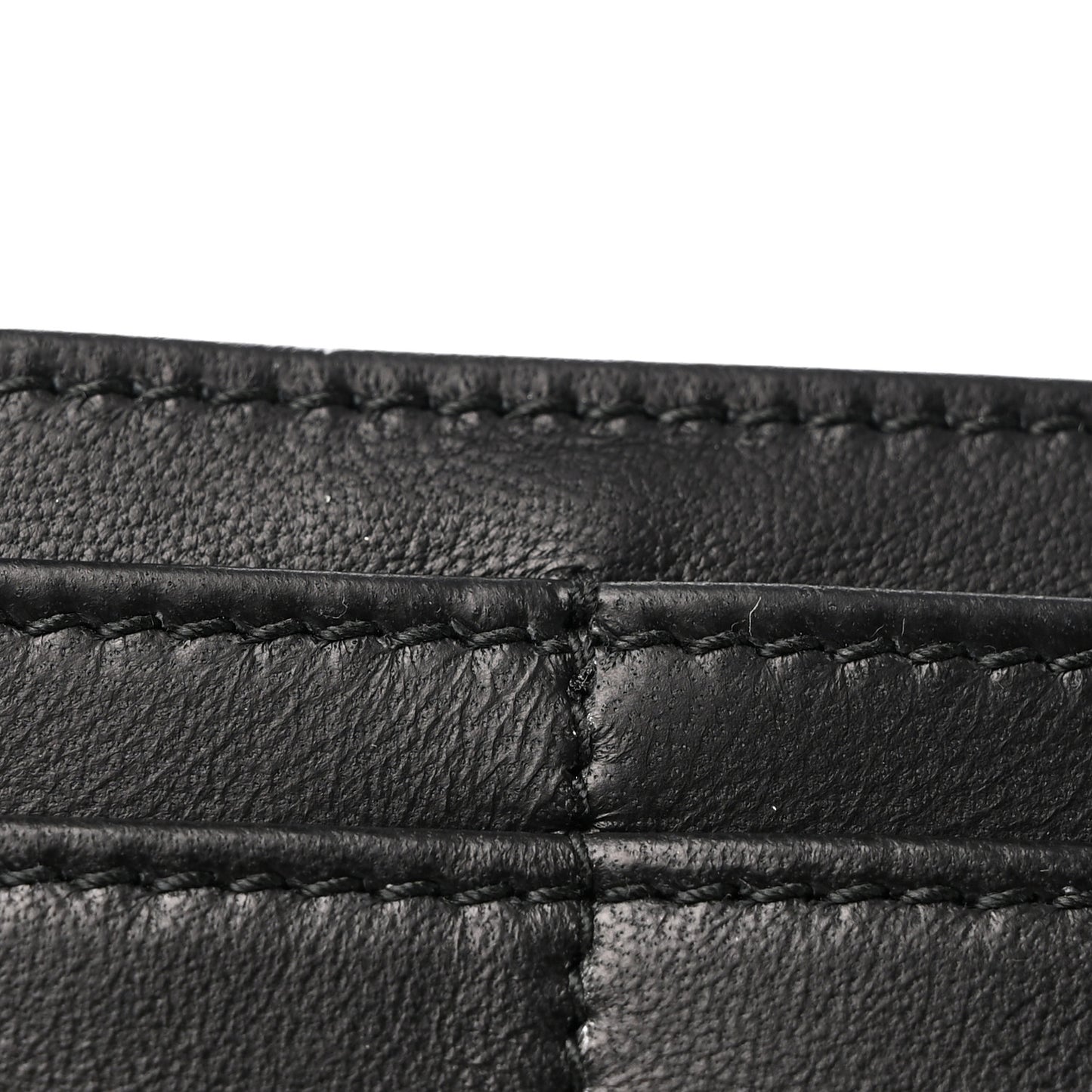 ALEXANDER MCQUEEN Calfskin Studded Wallet on Chain Black
