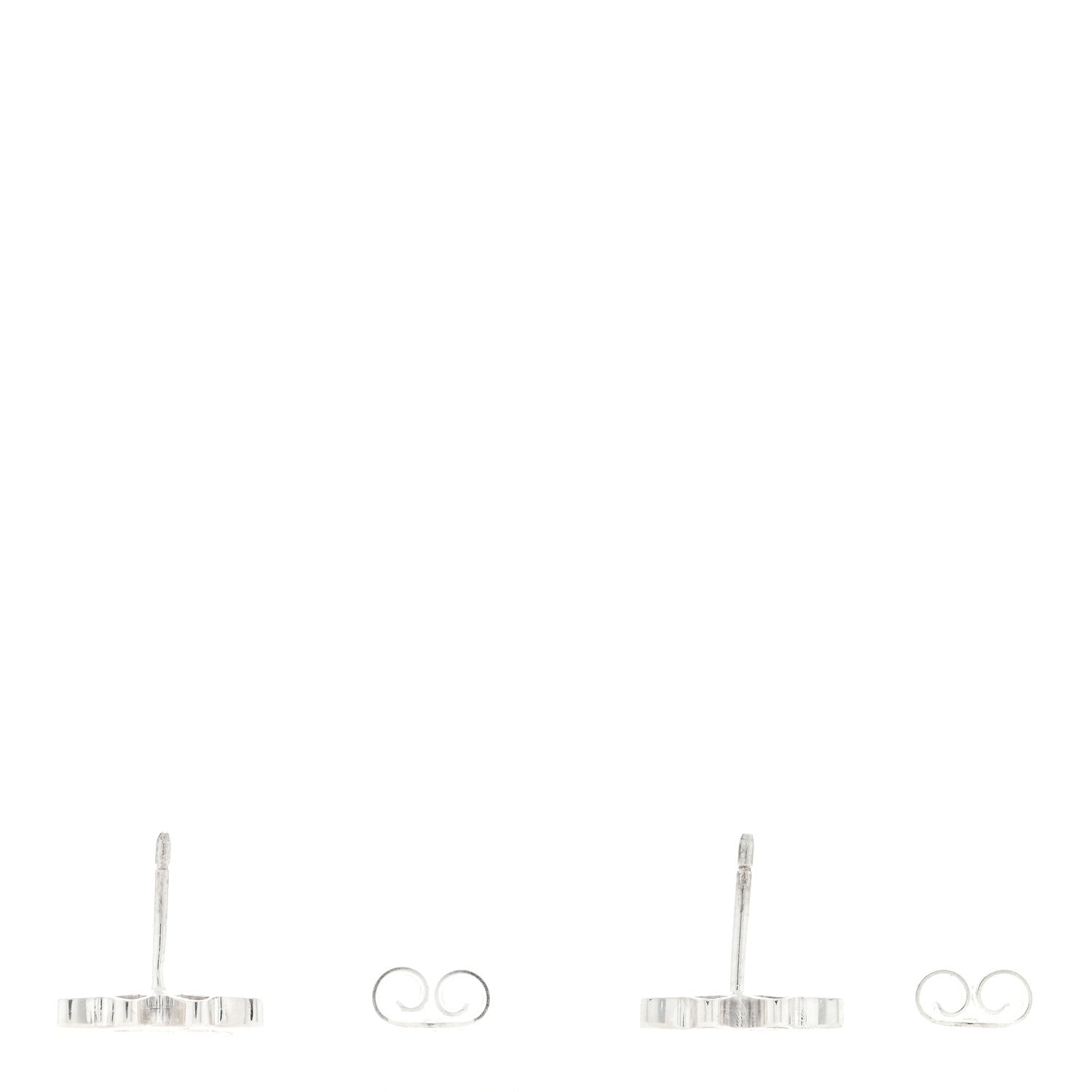 Gucci Sterling Silver Trademark Butterfly Stud Earrings 3 of 4