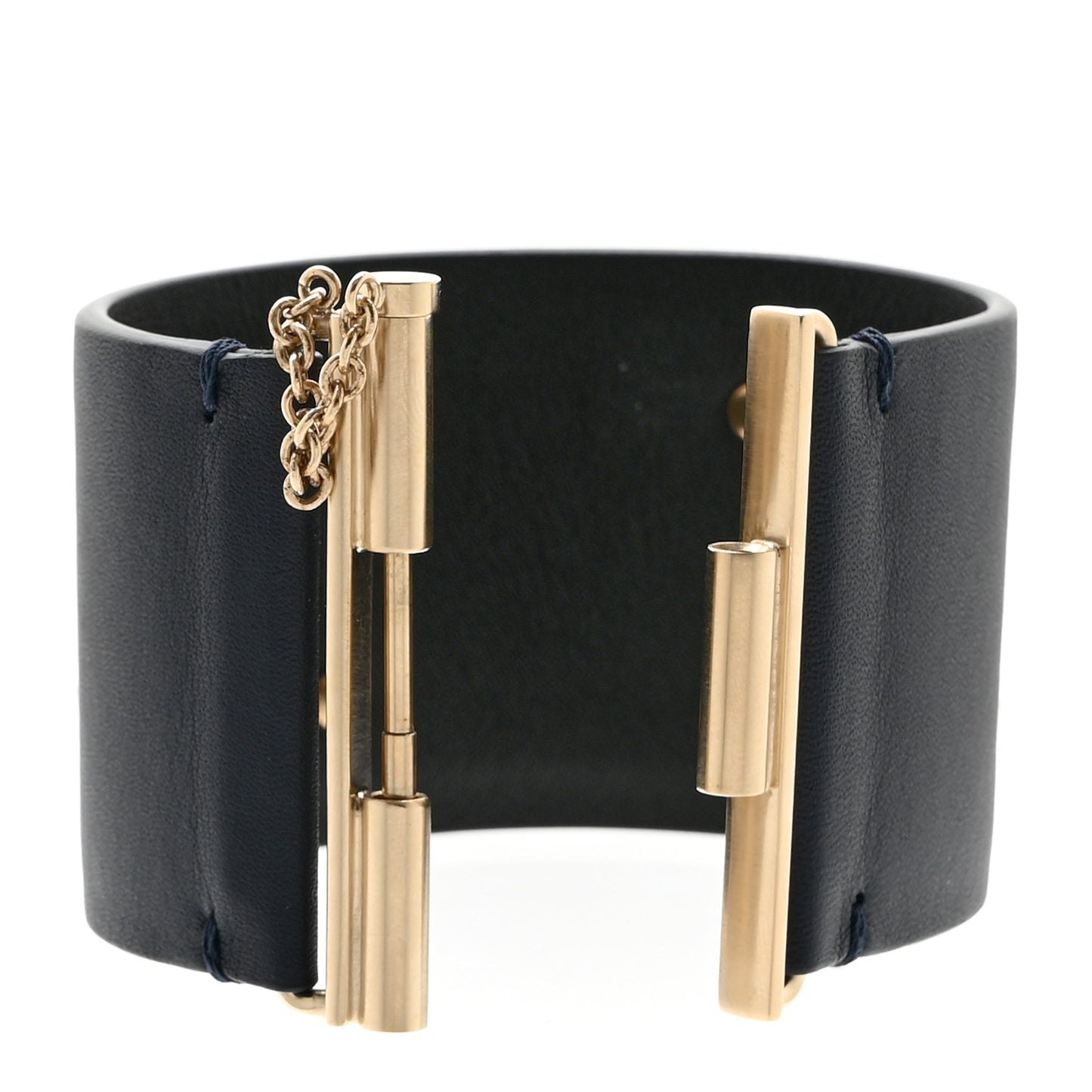 Calfskin CC Wide Cuff S Navy