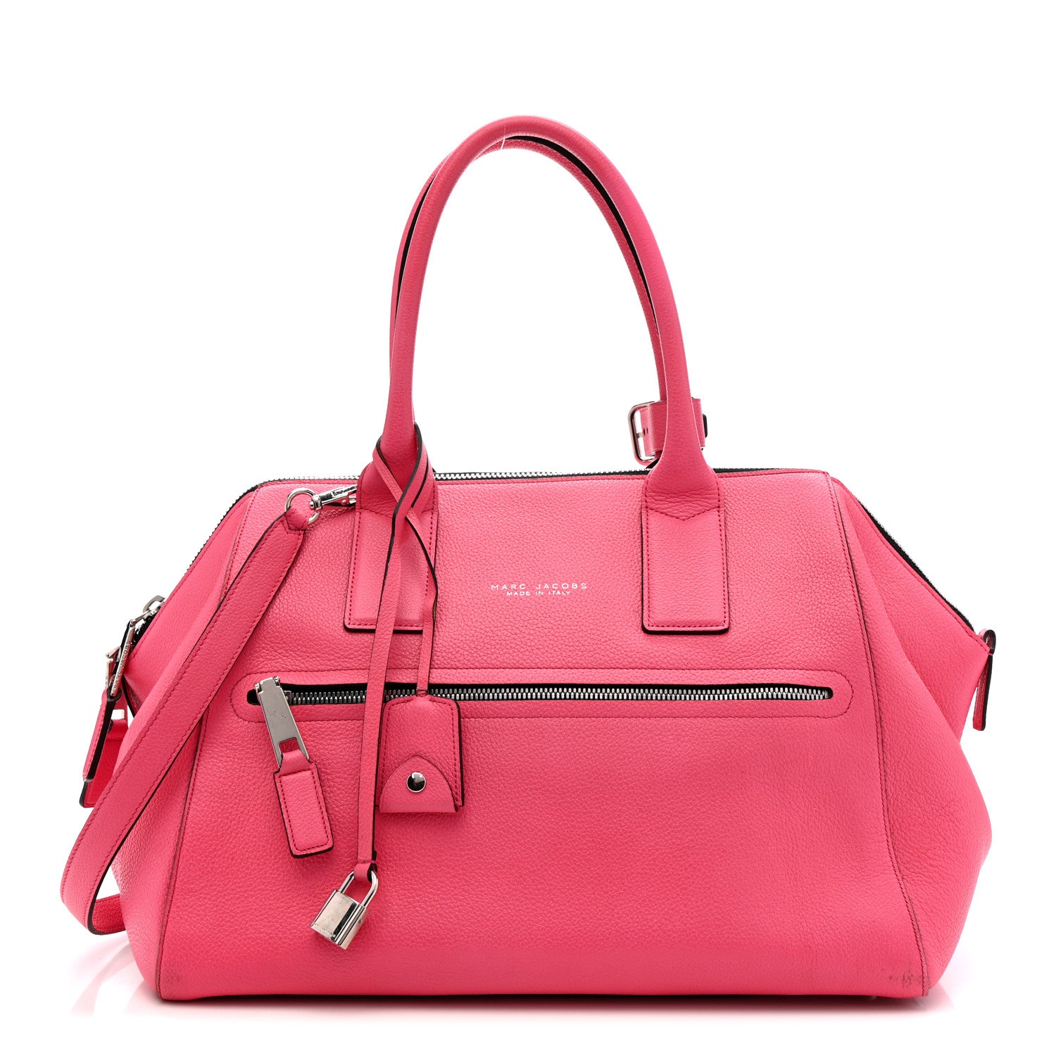 Marc Jacobs Textured Calfskin Medium Incognito Satchel Pink