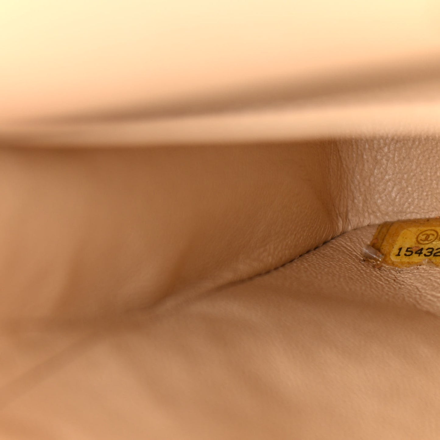 Caviar Quilted Medium Double Flap Beige