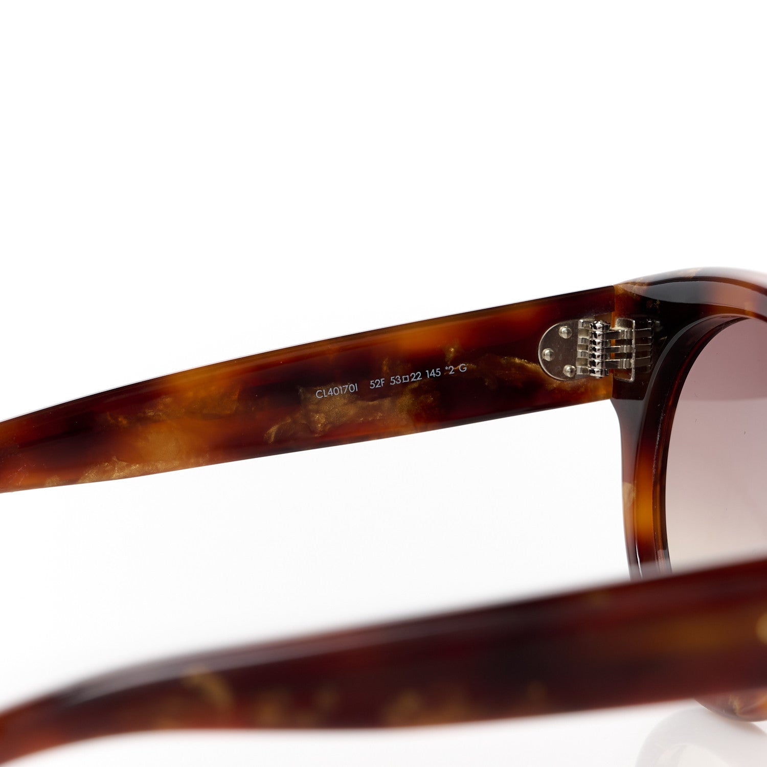 Celine Acetate Cat Eye Sunglasses CL401701 Tortoise 5 of 7