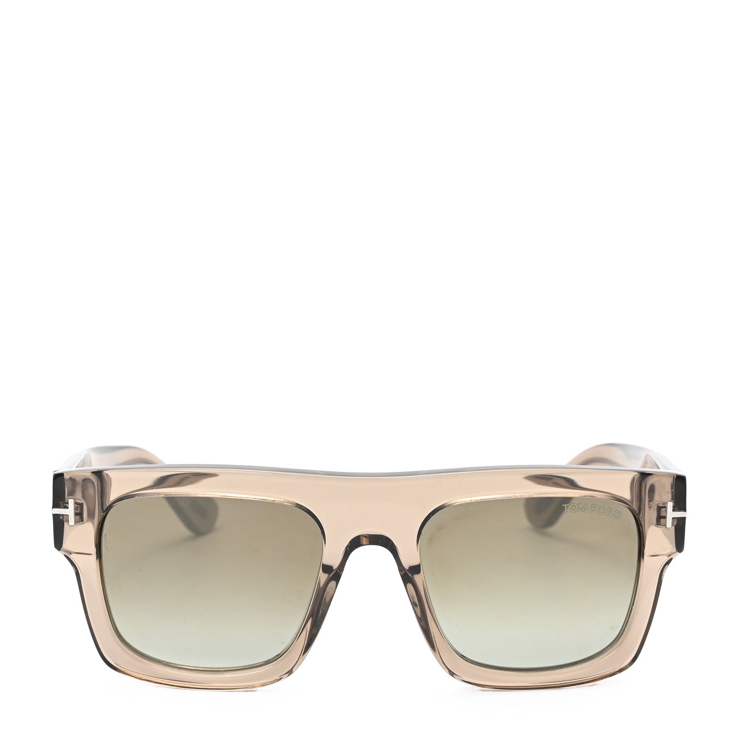 Tom Ford Acetate Fausto Sunglasses TF711 Brown Green 2 of 6