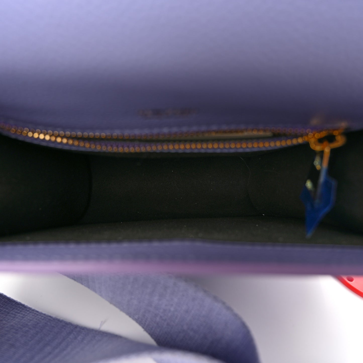 Calfskin Mini T Clasp Tara Crossbody Bag Hyacinth