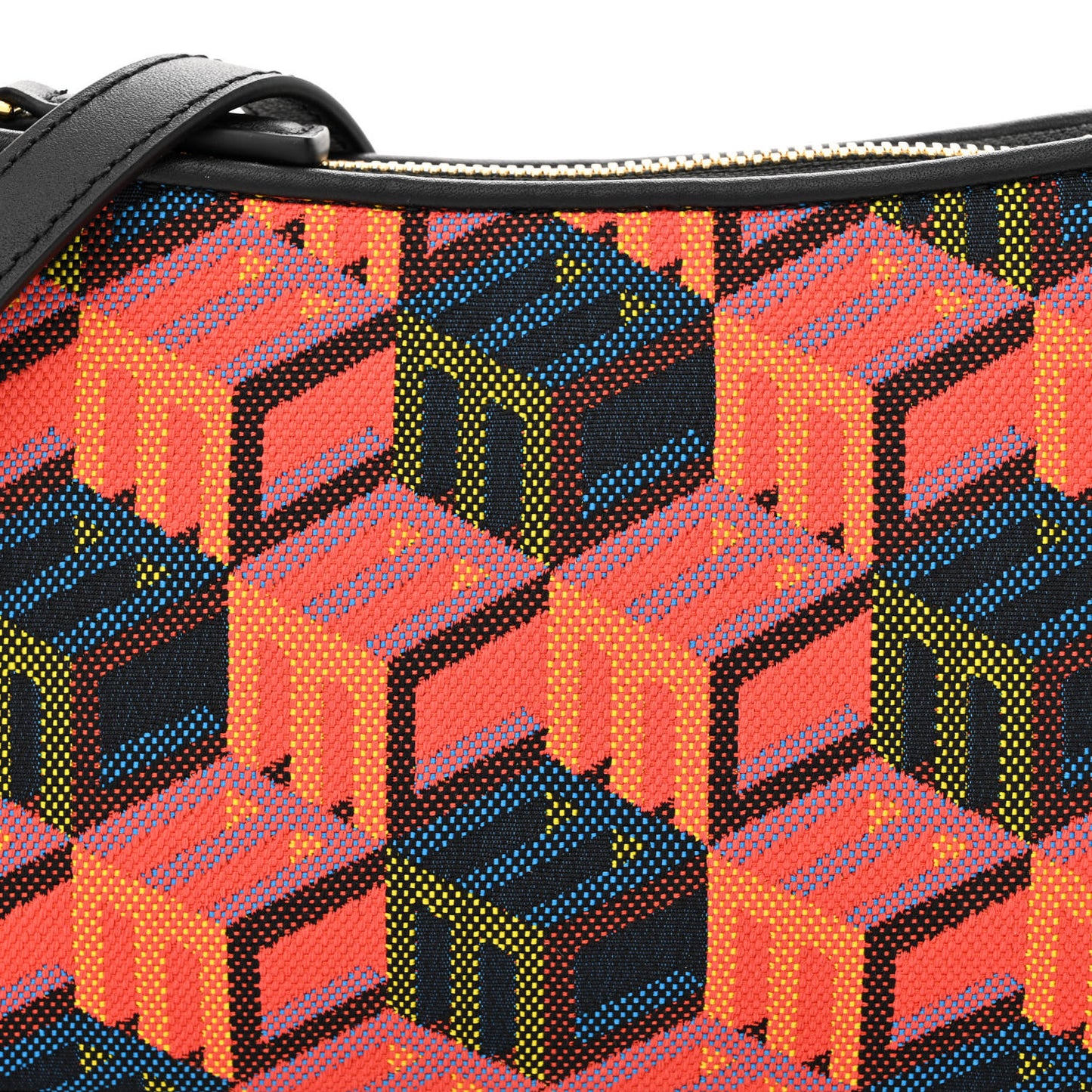 Jacquard Cubic Monogram Rockstar Shoulder Bag Multicolor