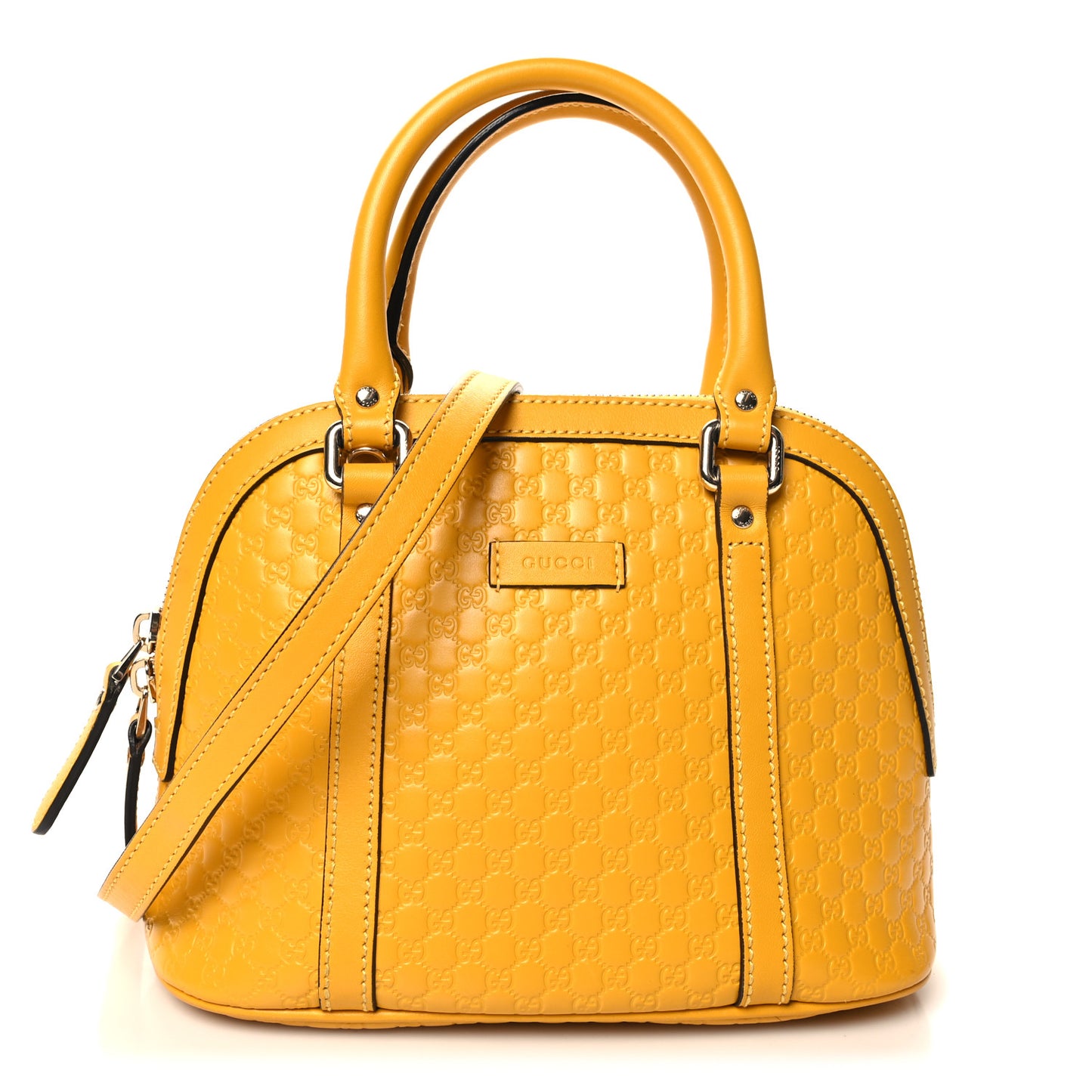 Soft Microguccissima Mini Dome Bag New Buttercup