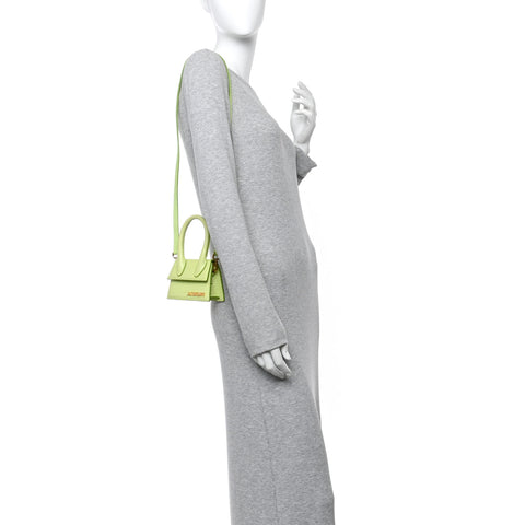 Calfskin Crocodile Embossed Le Chiquito Light Green