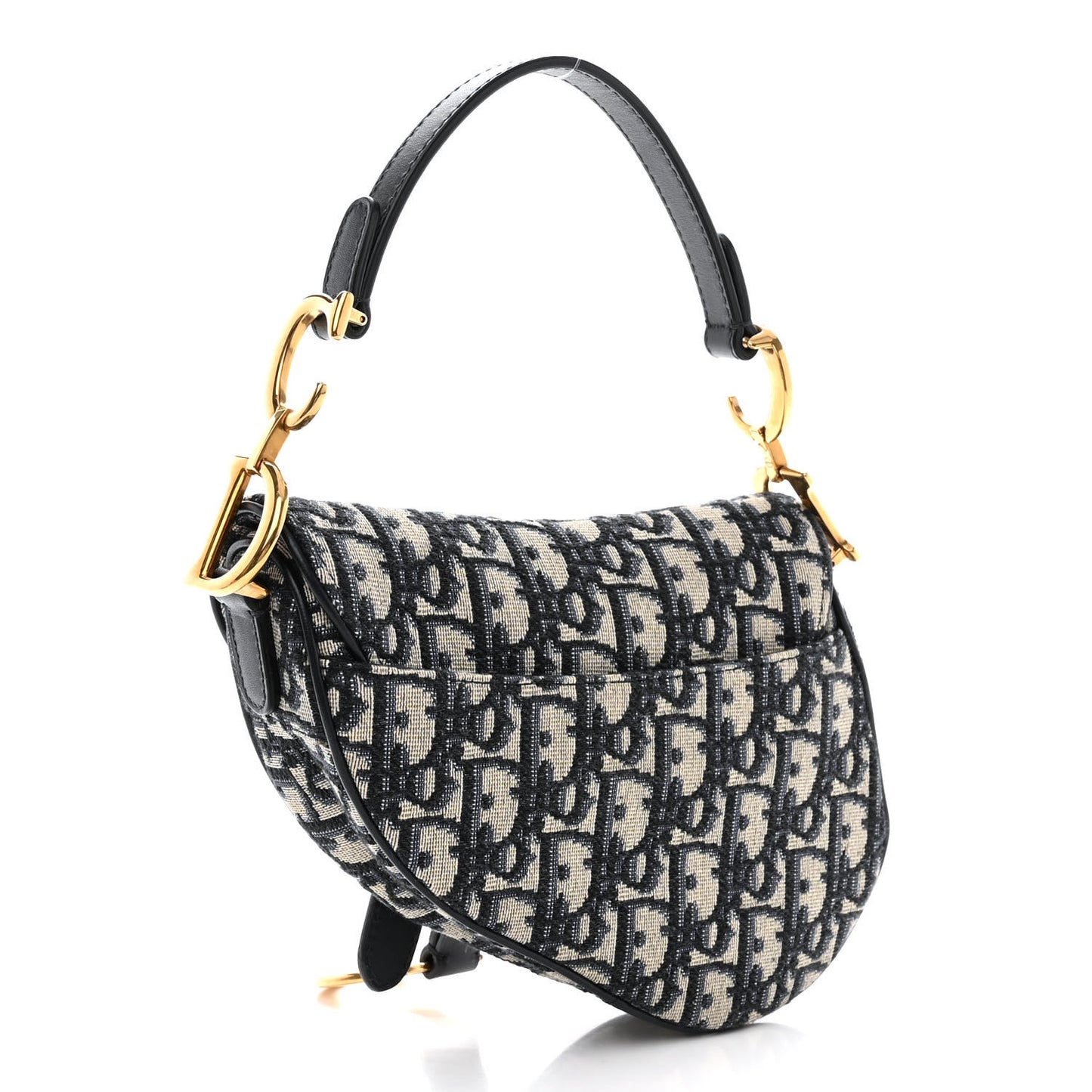 Oblique Mini Saddle Bag Blue
